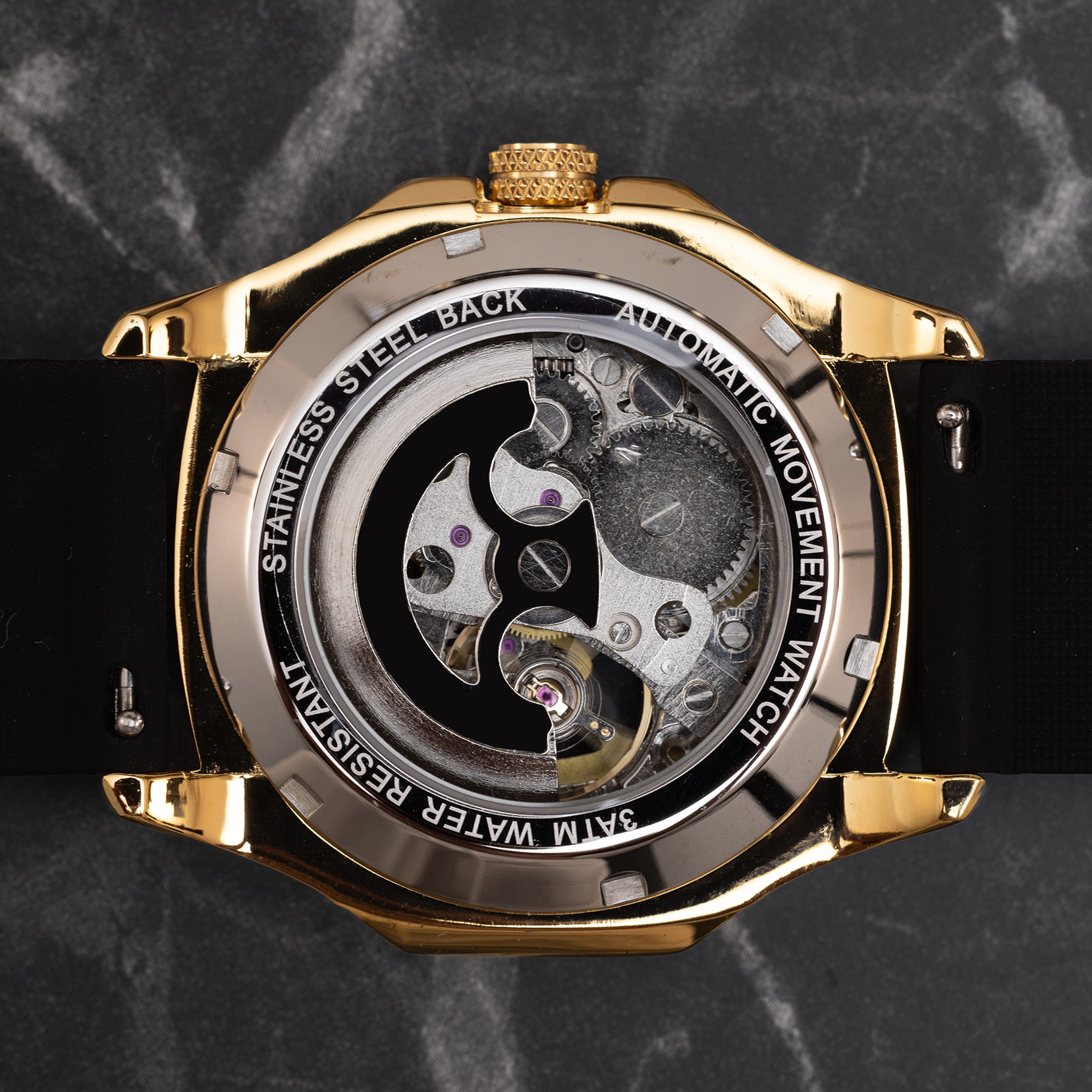 JULIVNO SKELETON WATCH - BLACK