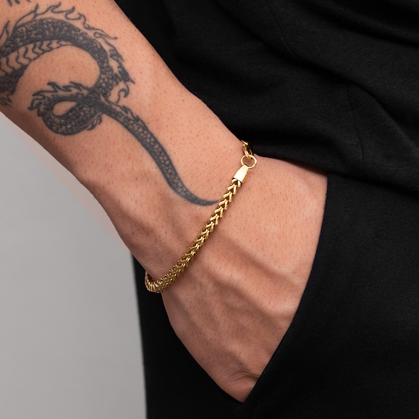 FRANCO BRACELET - GOLD (4𝘮𝘮)