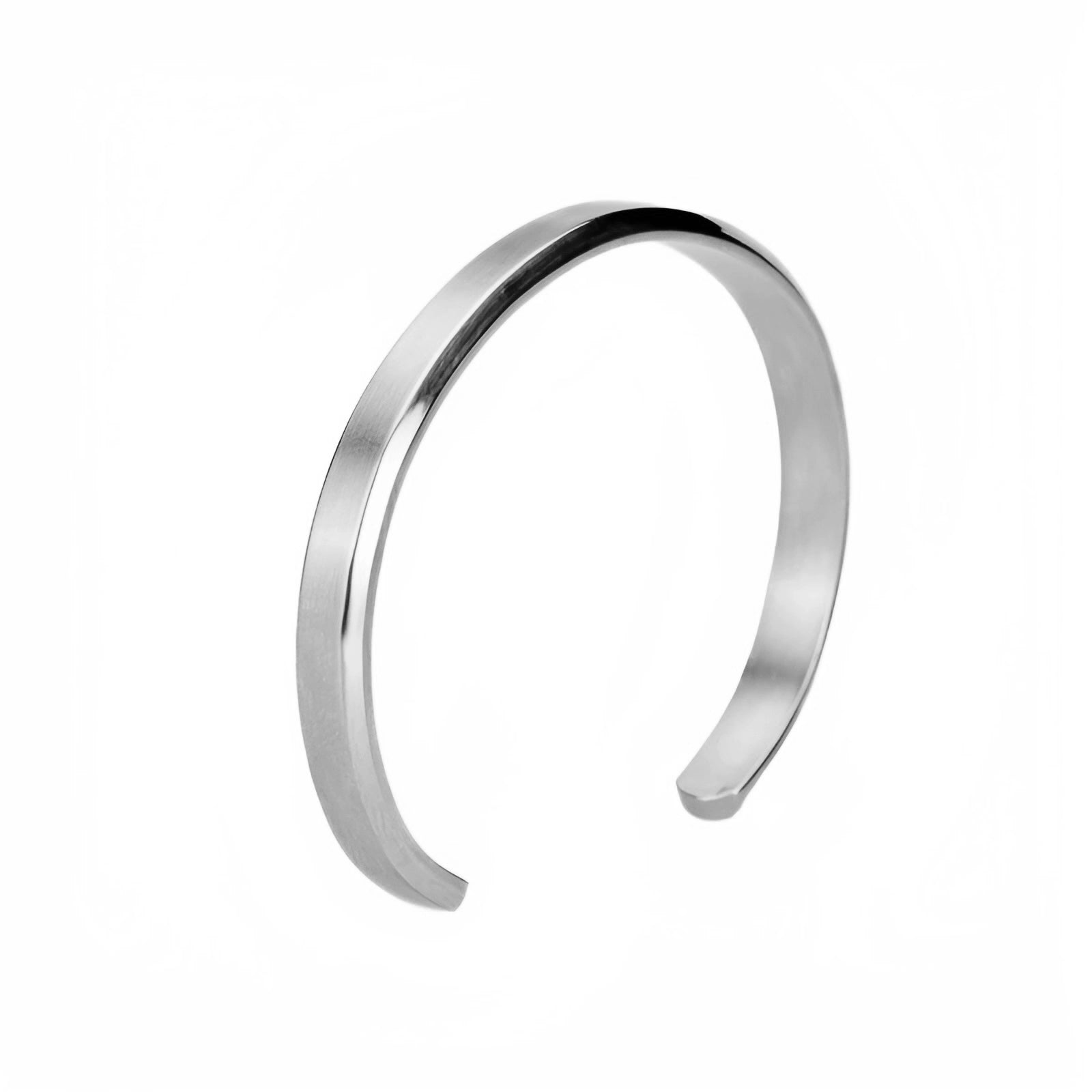 BRUSHED CUFF - WHITE GOLD