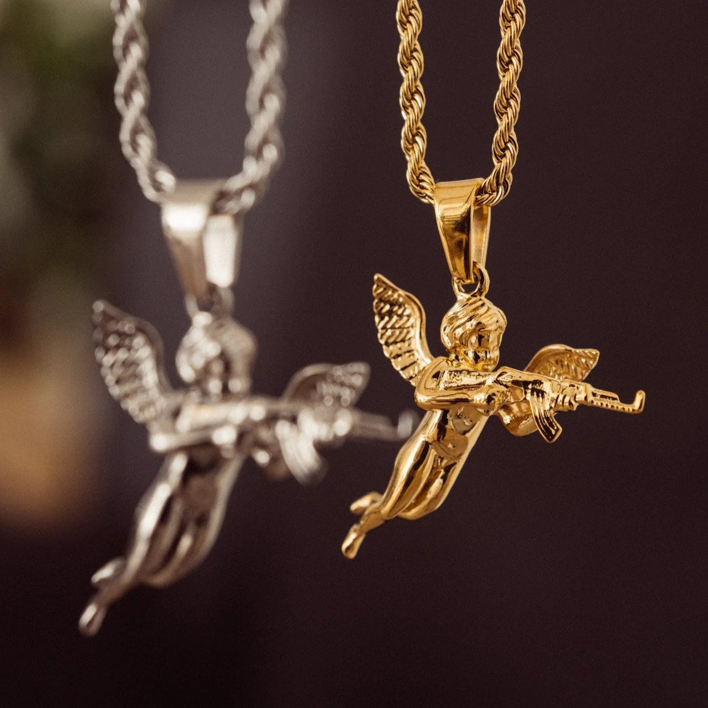 CUPID REVENGE PENDANT - WHITE GOLD