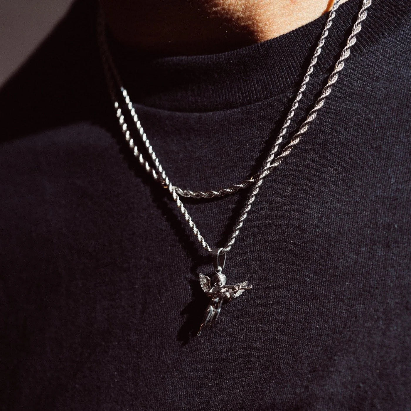 CUPID REVENGE PENDANT - WHITE GOLD
