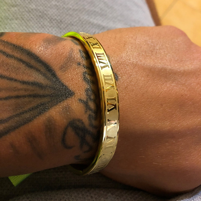 ROMAN BANGLE - GOLD - JULIVNO