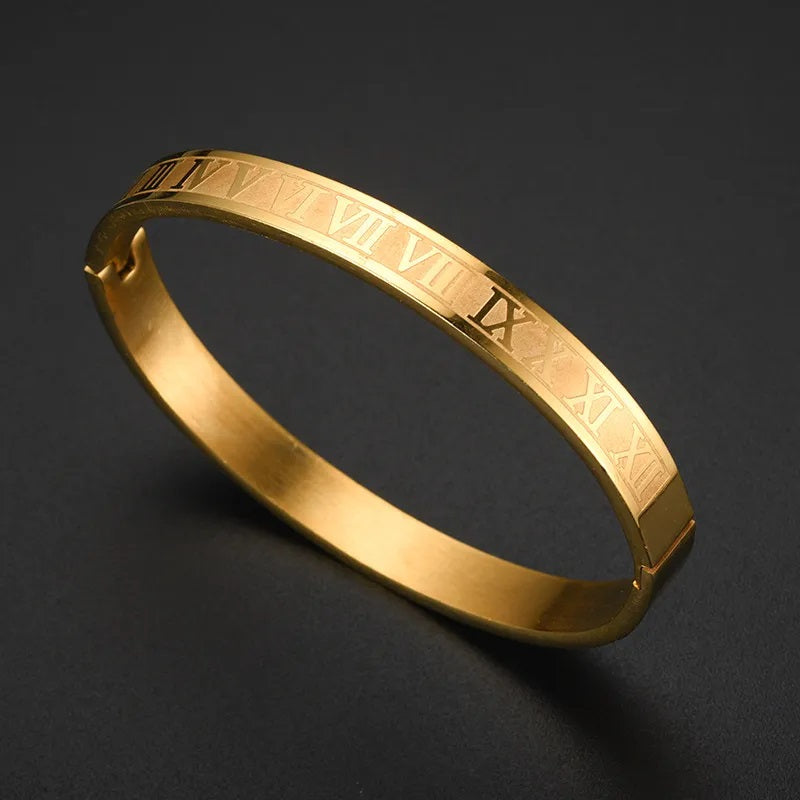 ROMAN BANGLE - GOLD - JULIVNO