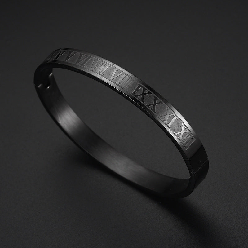 ROMAN BANGLE - BLACK - JULIVNO