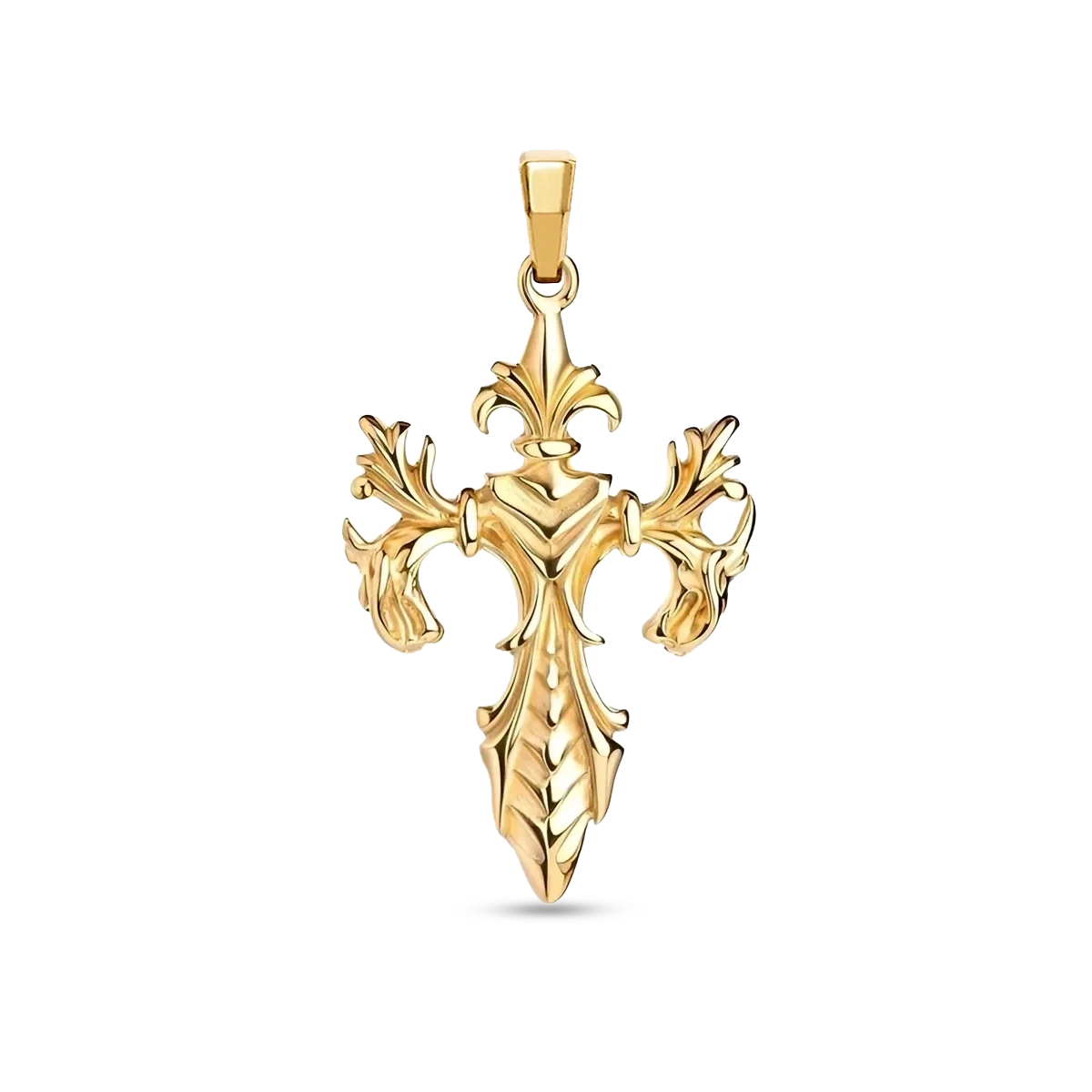 SPIRITUAL CROSS PENDANT - GOLD