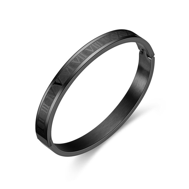 ROMAN BANGLE - BLACK - JULIVNO