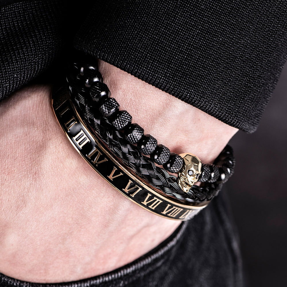 TRIO SKELETON - BLACK/GOLD - JULIVNO