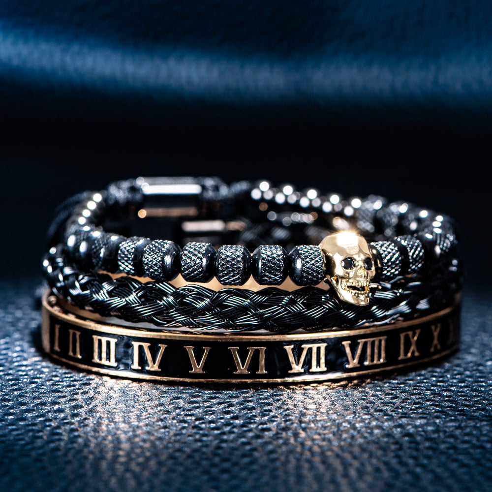 TRIO SKELETON - BLACK/GOLD - JULIVNO