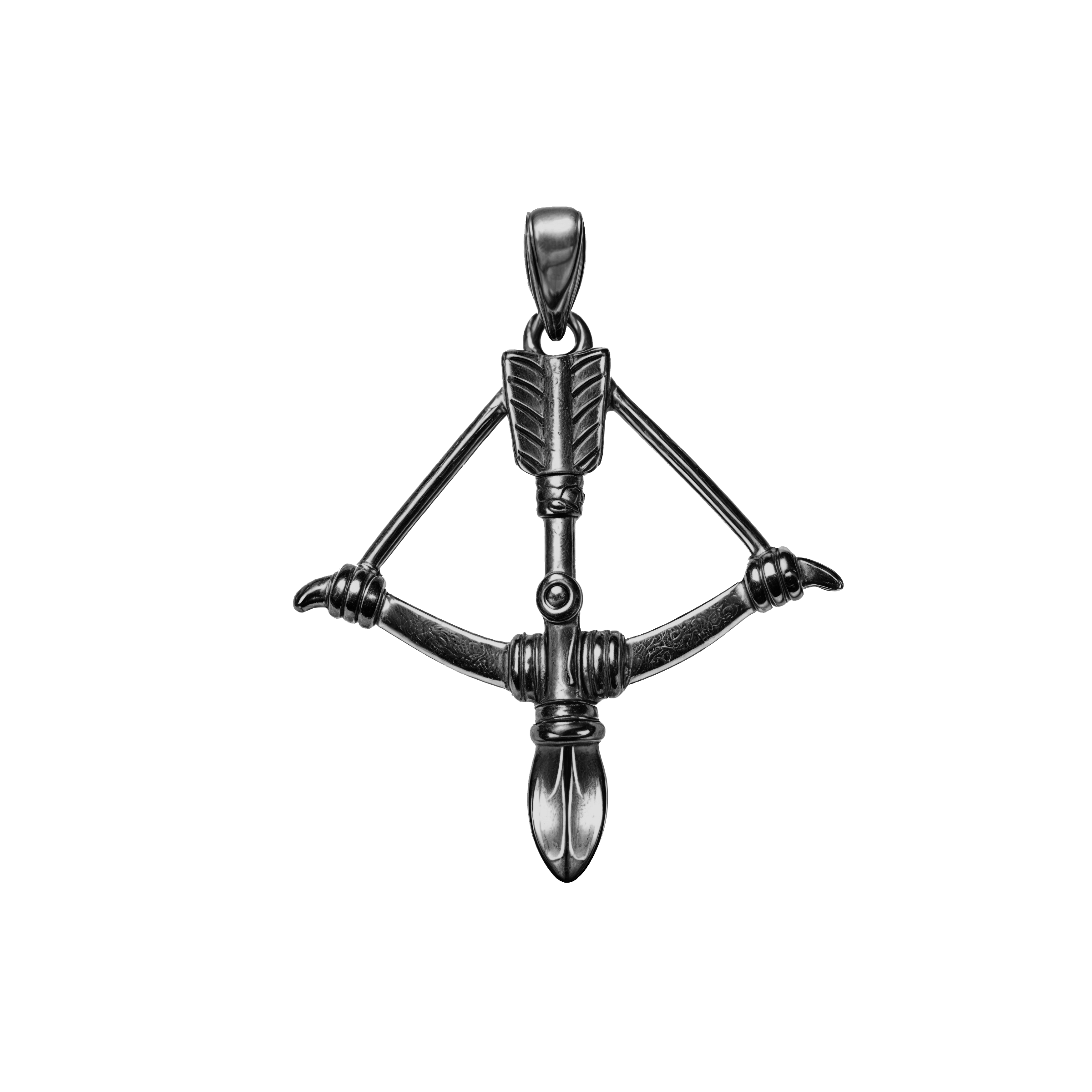 BOW PENDANT - BLACK