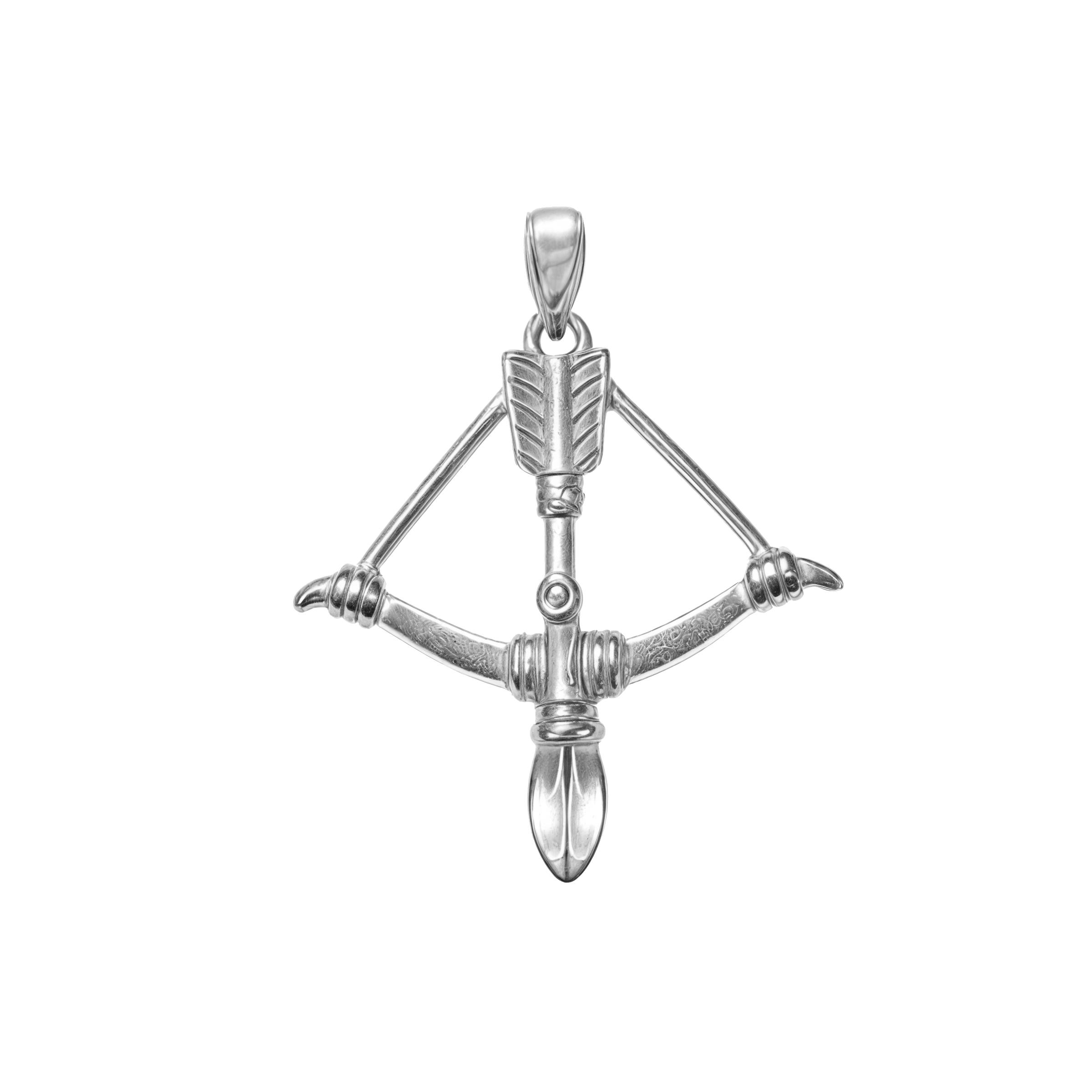 BOW PENDANT - WHITE GOLD