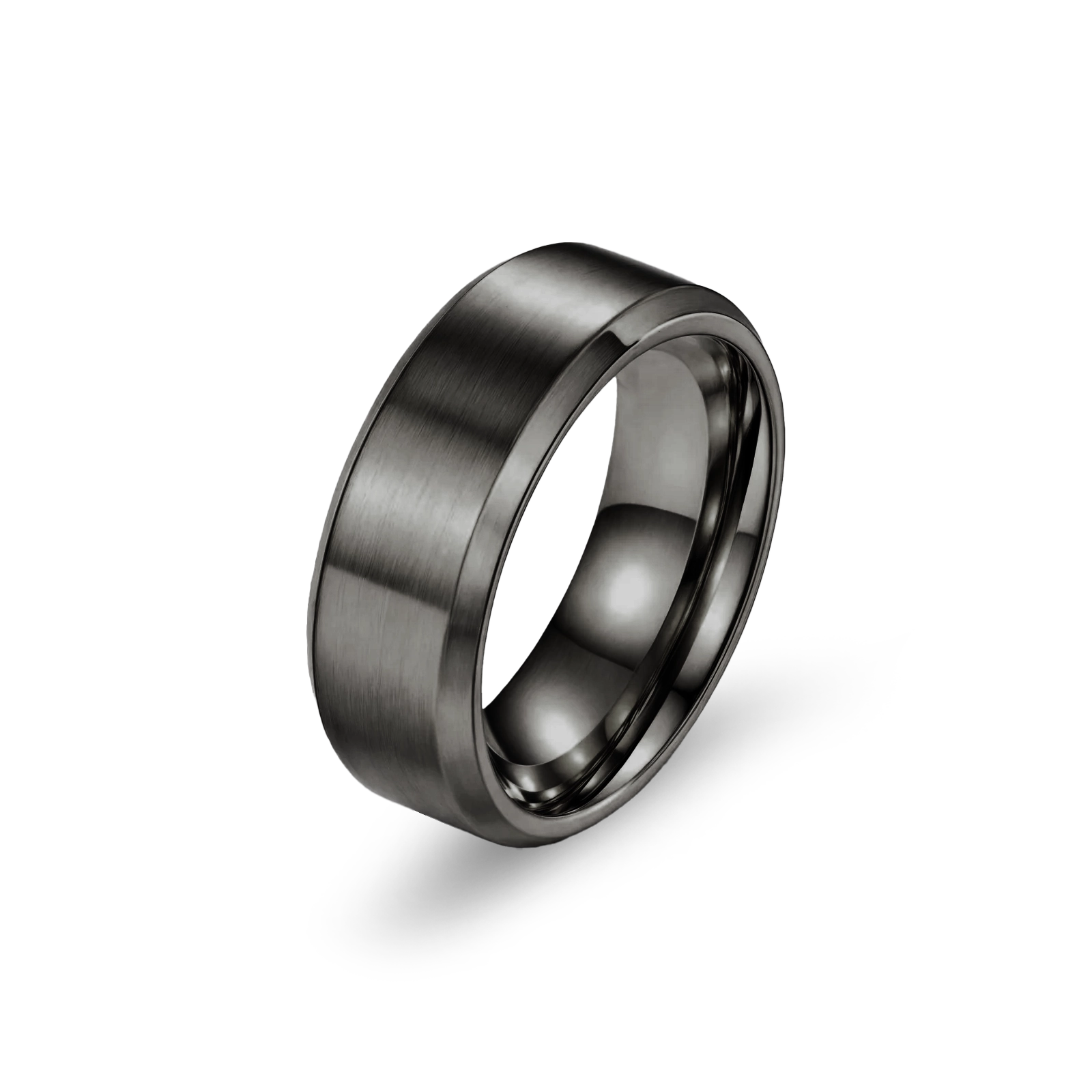 BRUSHED RING - BLACK (8𝘮𝘮)
