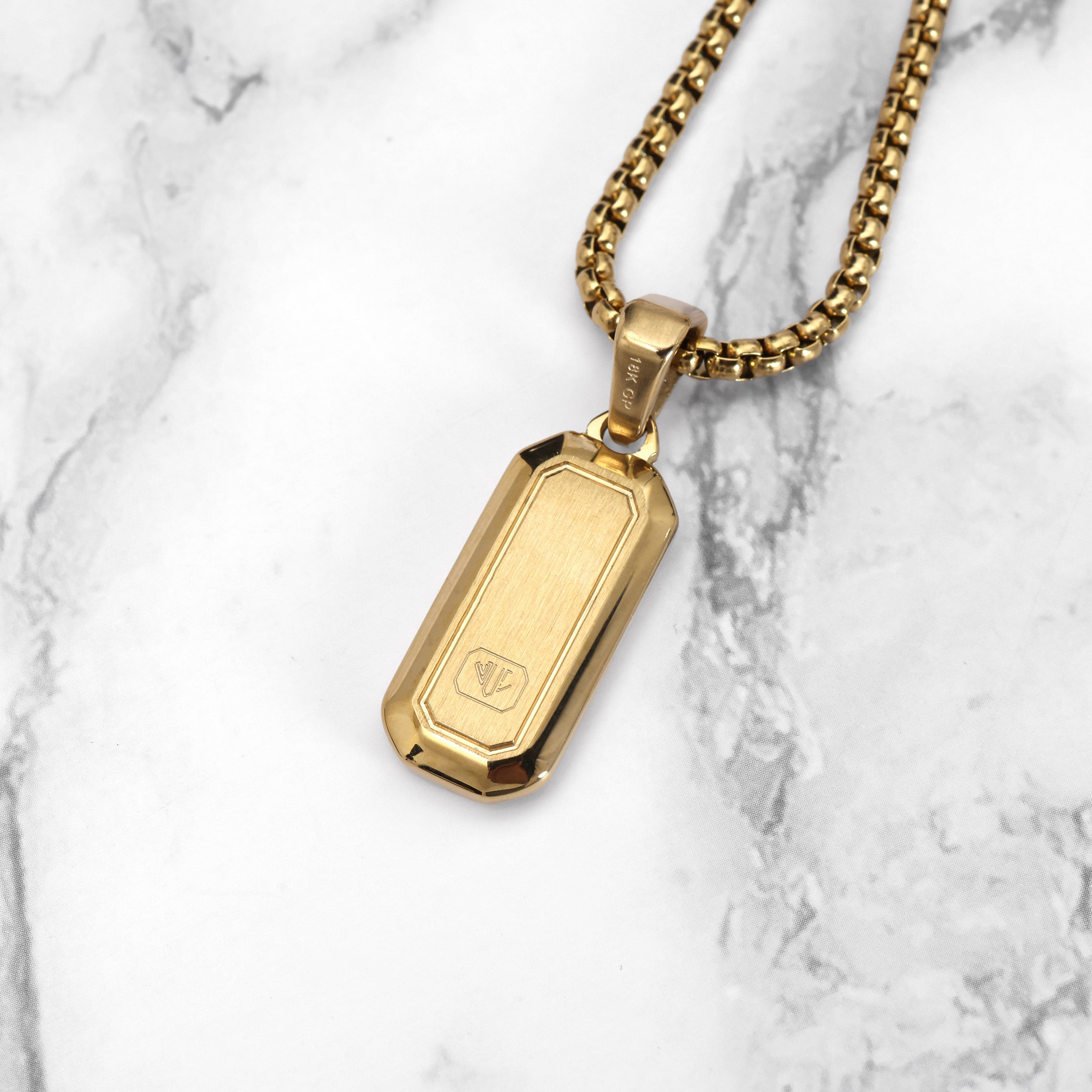 Diamond Rectangle Pendant