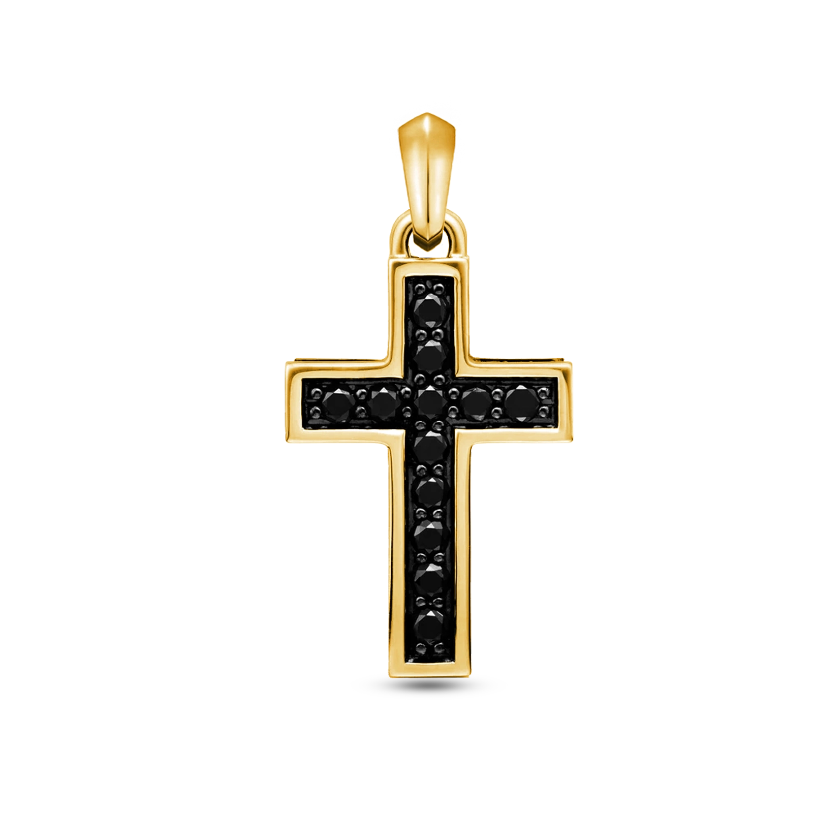 MINIMAL CROSS PENDANT - GOLD (35𝘮𝘮)
