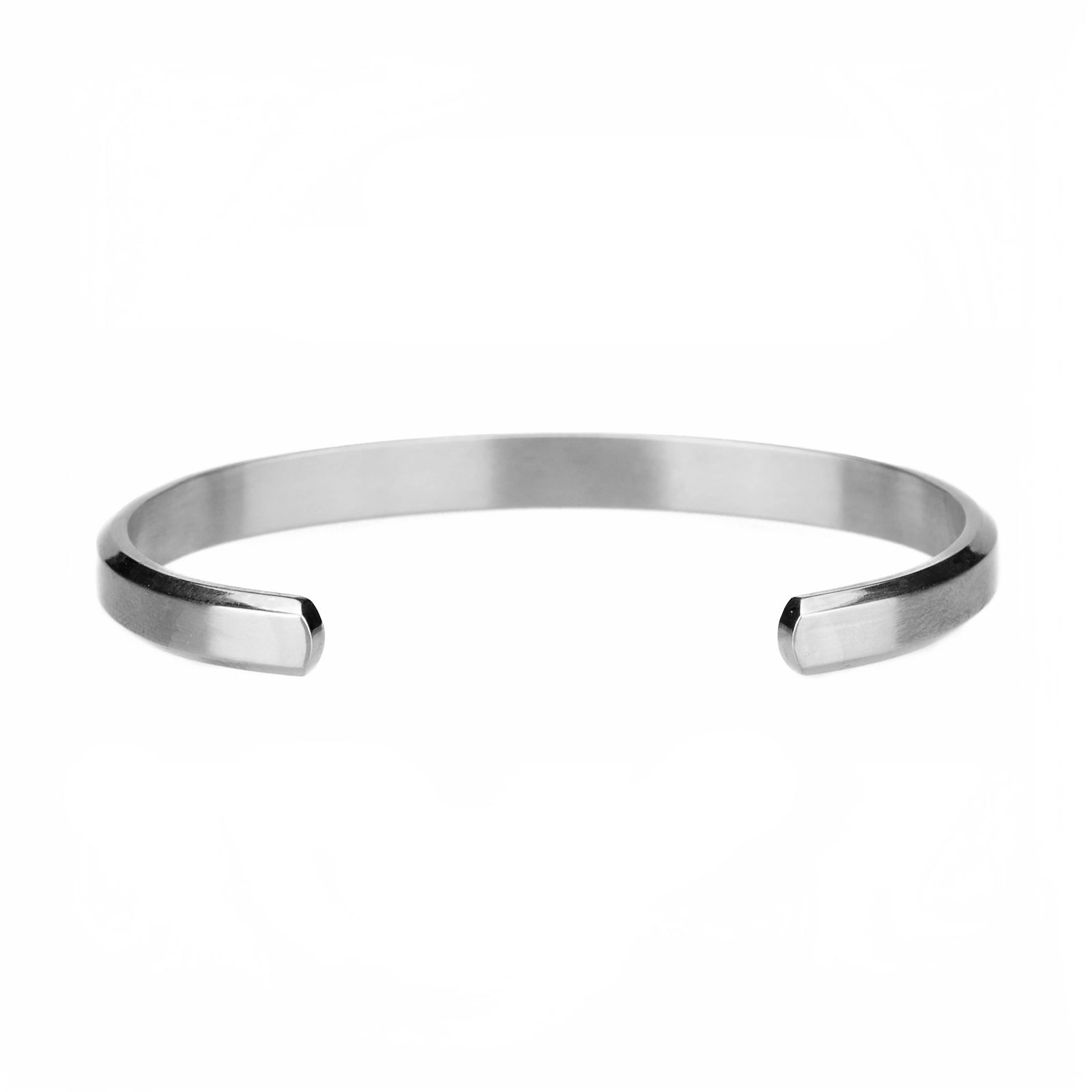 BRUSHED CUFF - WHITE GOLD