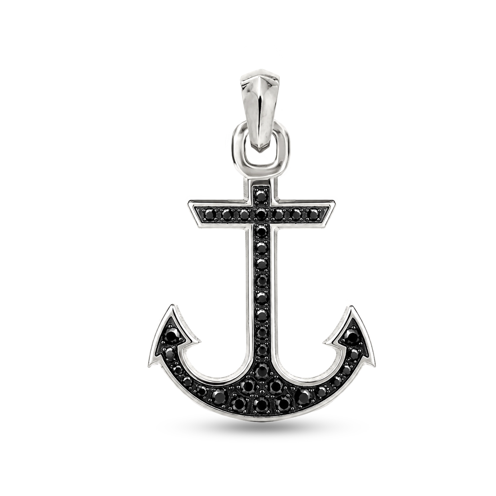 Diamond Anchor Pendant