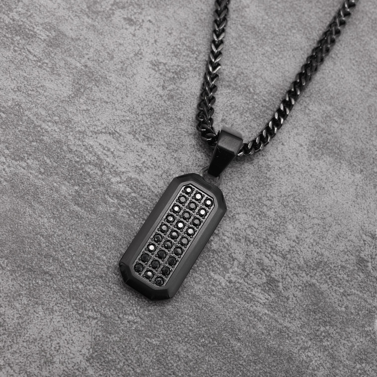 Diamond Rectangle Pendant