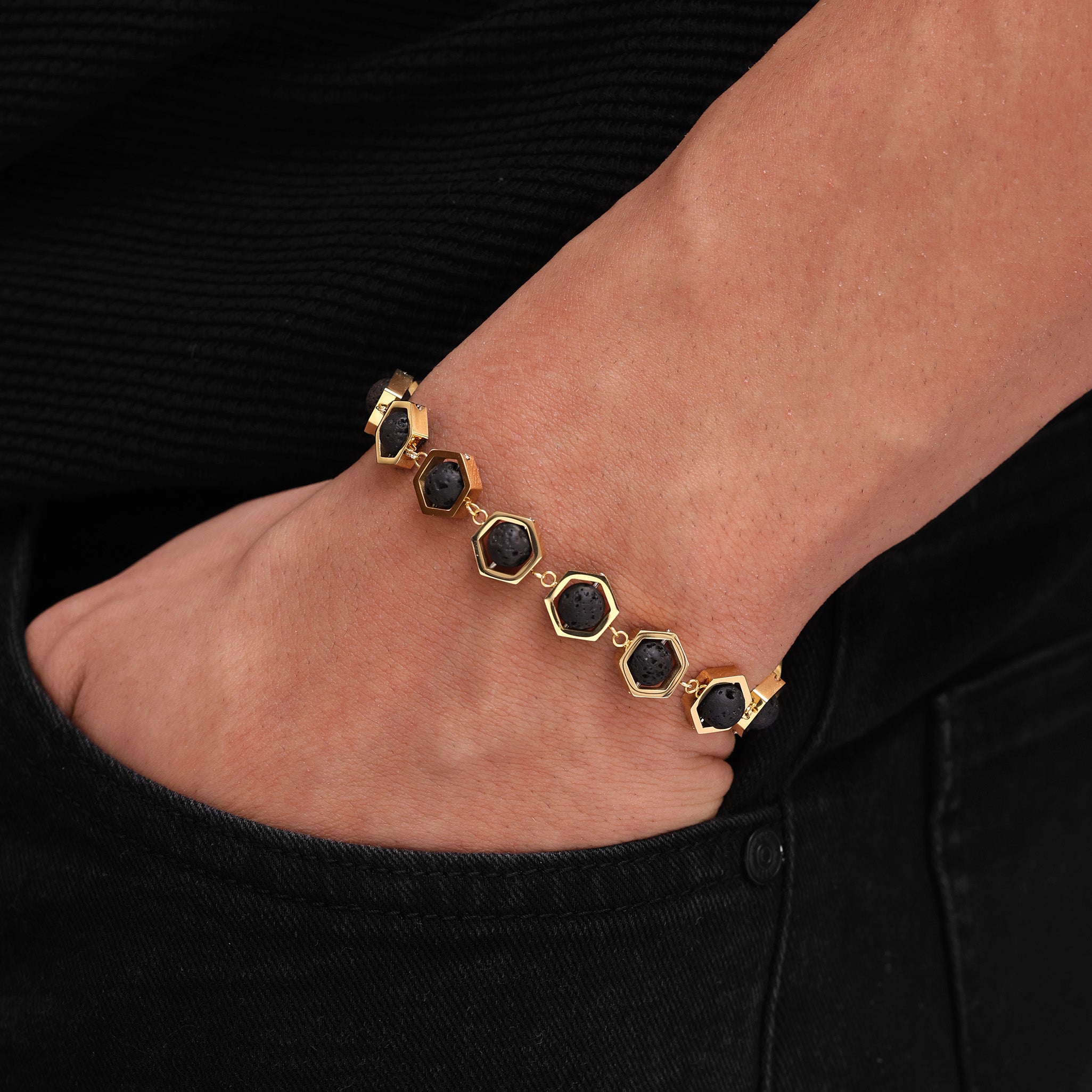 Hex Lava Bracelet