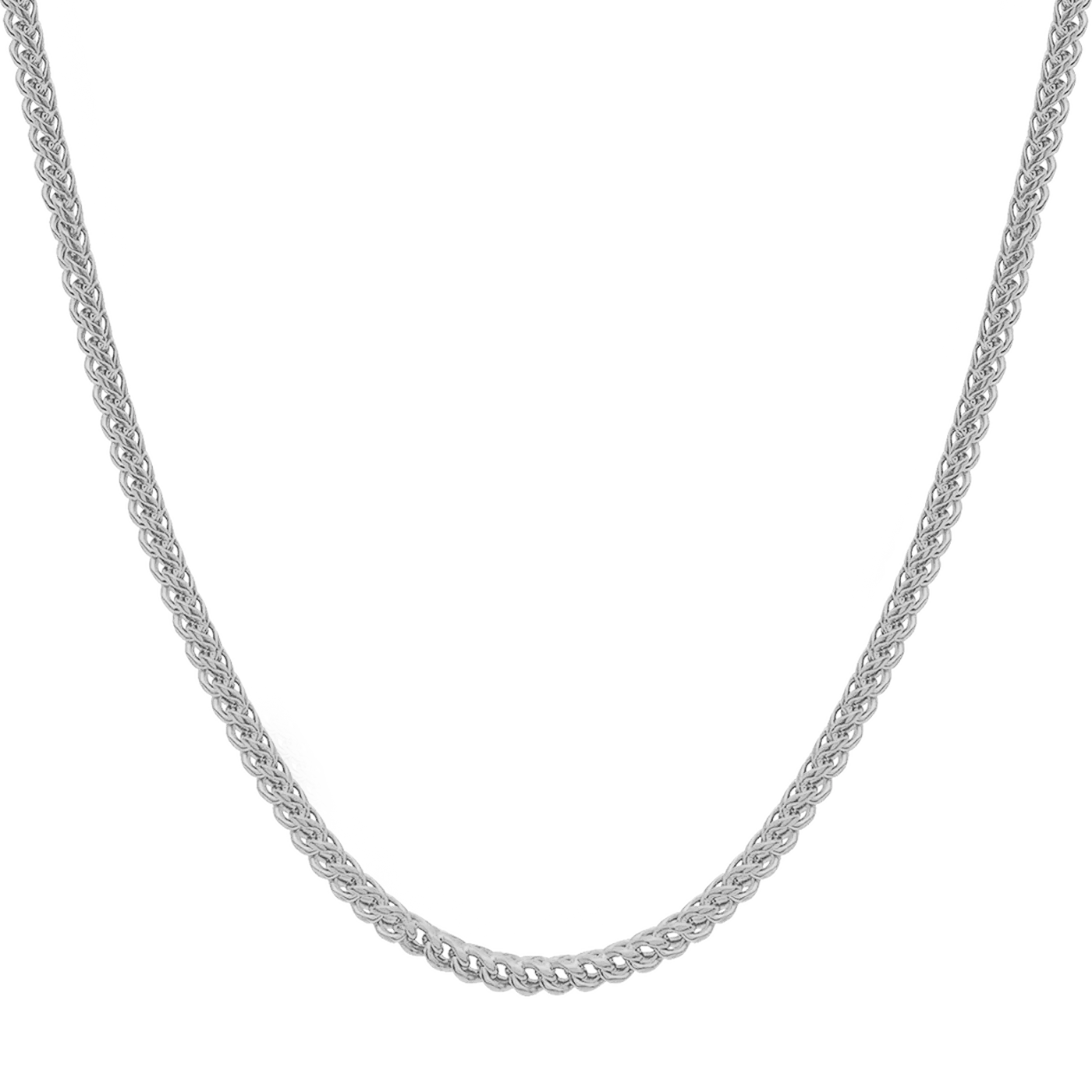 FRANCO CHAIN - WHITE GOLD (4𝘮𝘮)