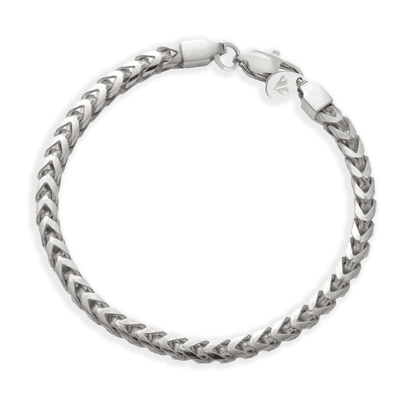Franco bracelet 4mm silver for men