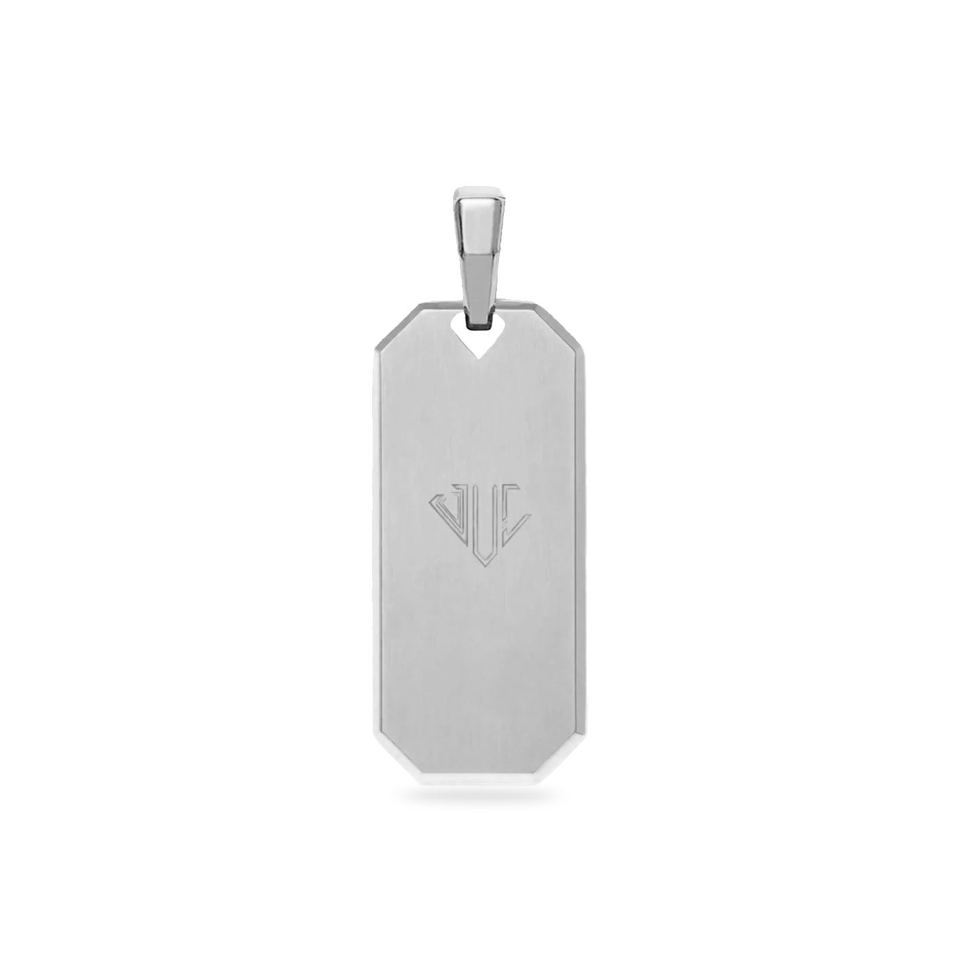 RECTANGLE PENDANT - WHITE GOLD (35𝘮𝘮)