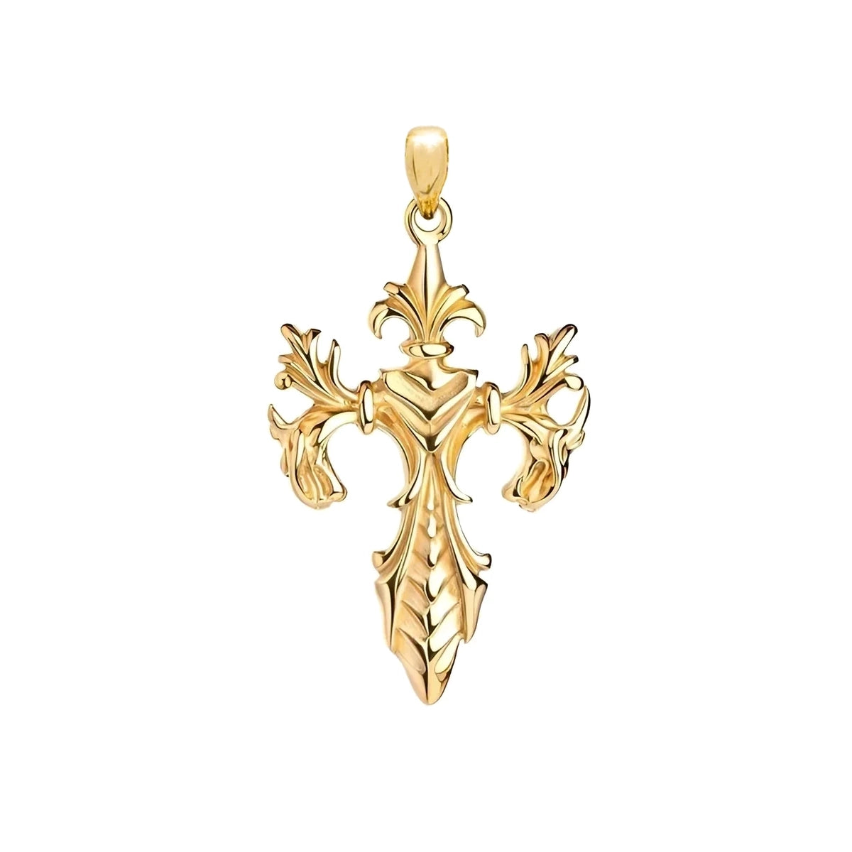 SPIRITUAL CROSS PENDANT - GOLD
