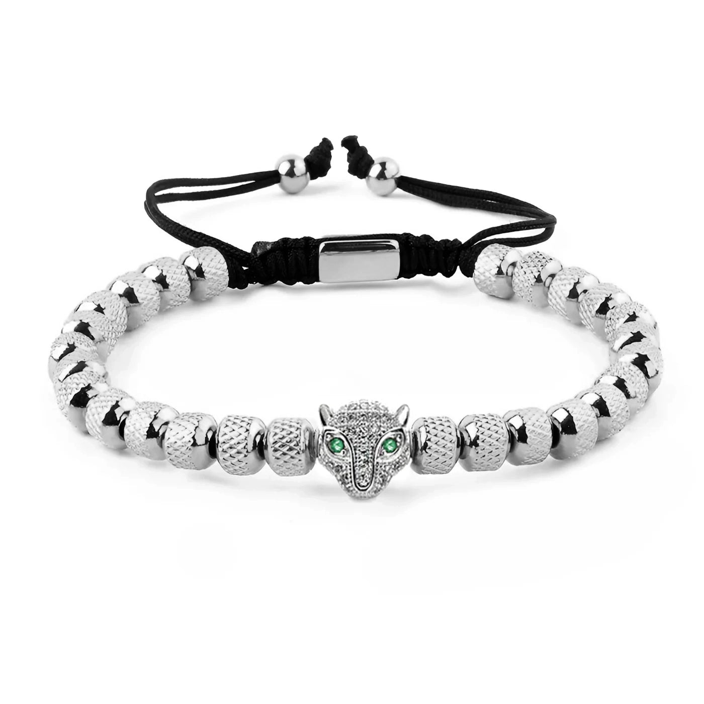 EMERALD LEOPARD HEAD - WHITE GOLD
