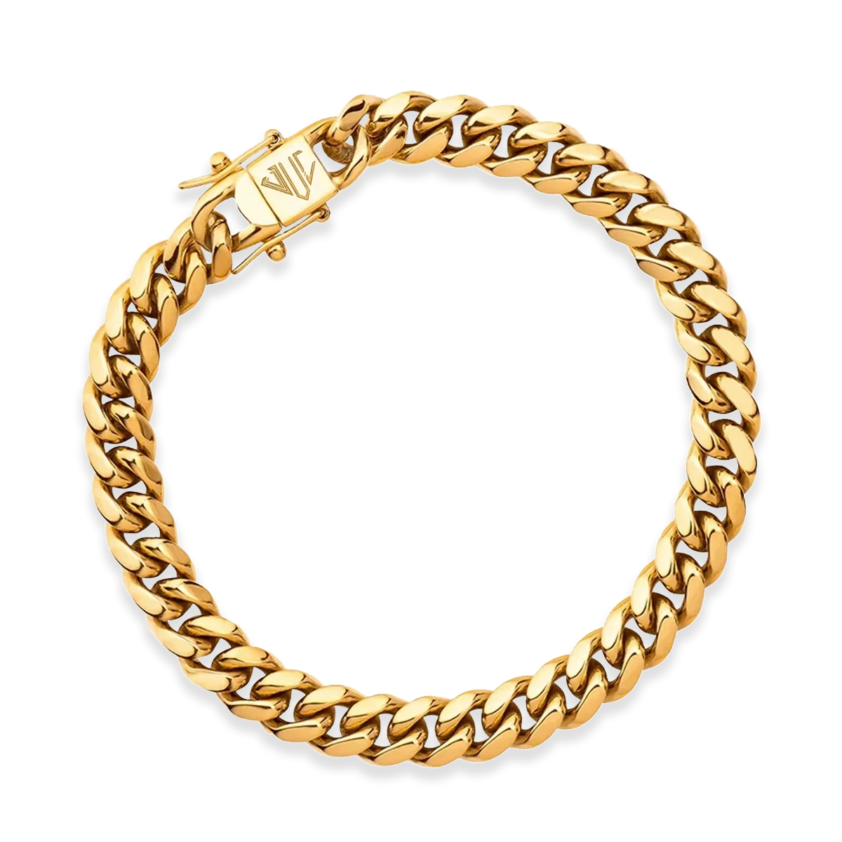 MIAMI CUBAN LINK BRACELET - GOLD (8𝘮𝘮)