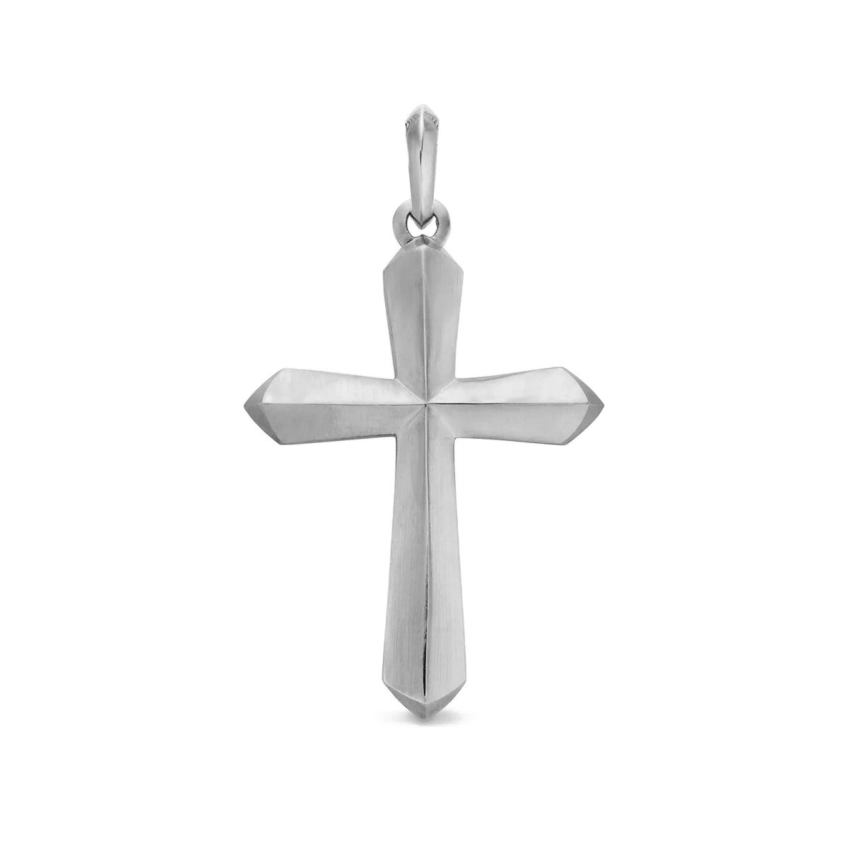 ROMAN CROSS PENDANT - WHITE GOLD (40𝘮𝘮)
