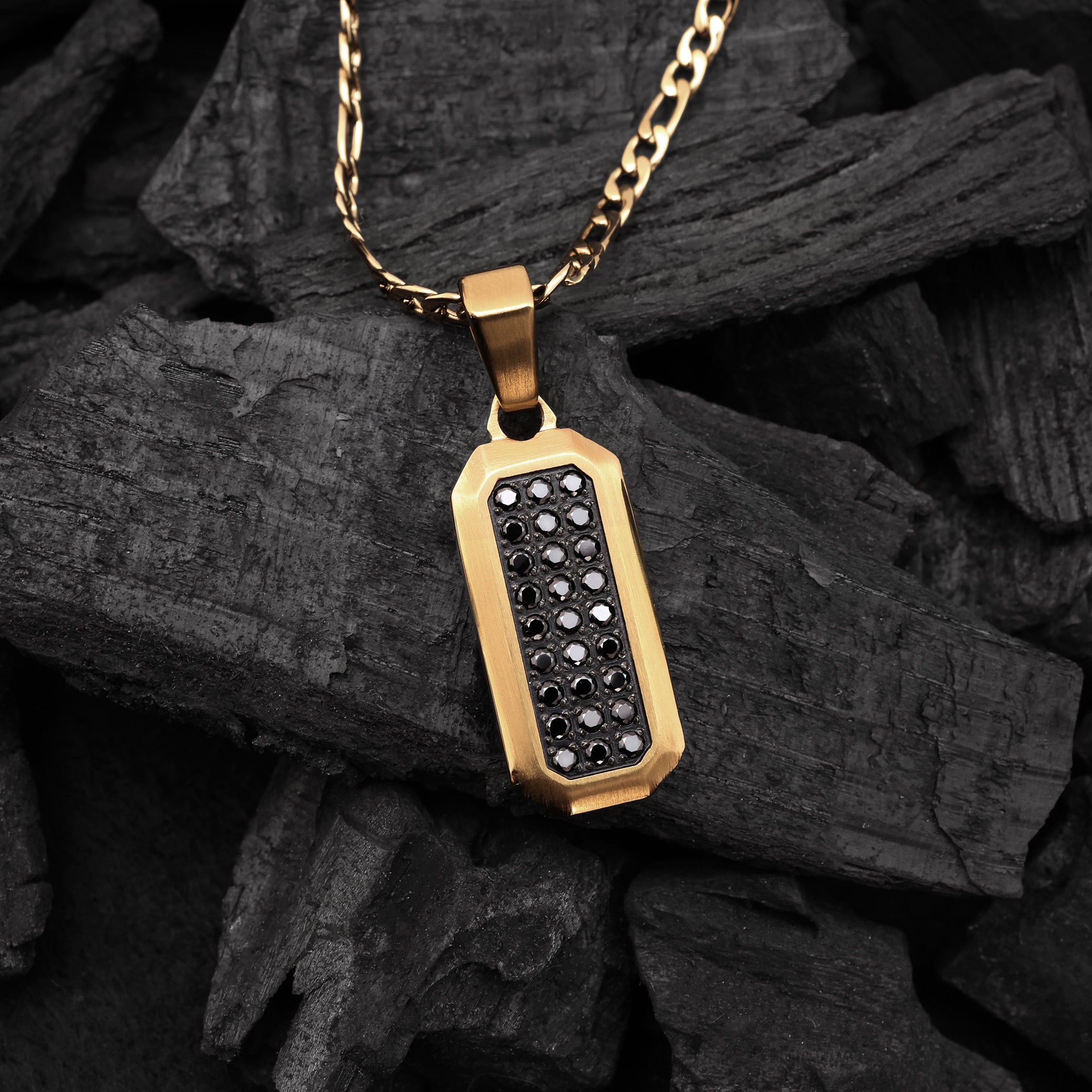 Diamond Rectangle Pendant