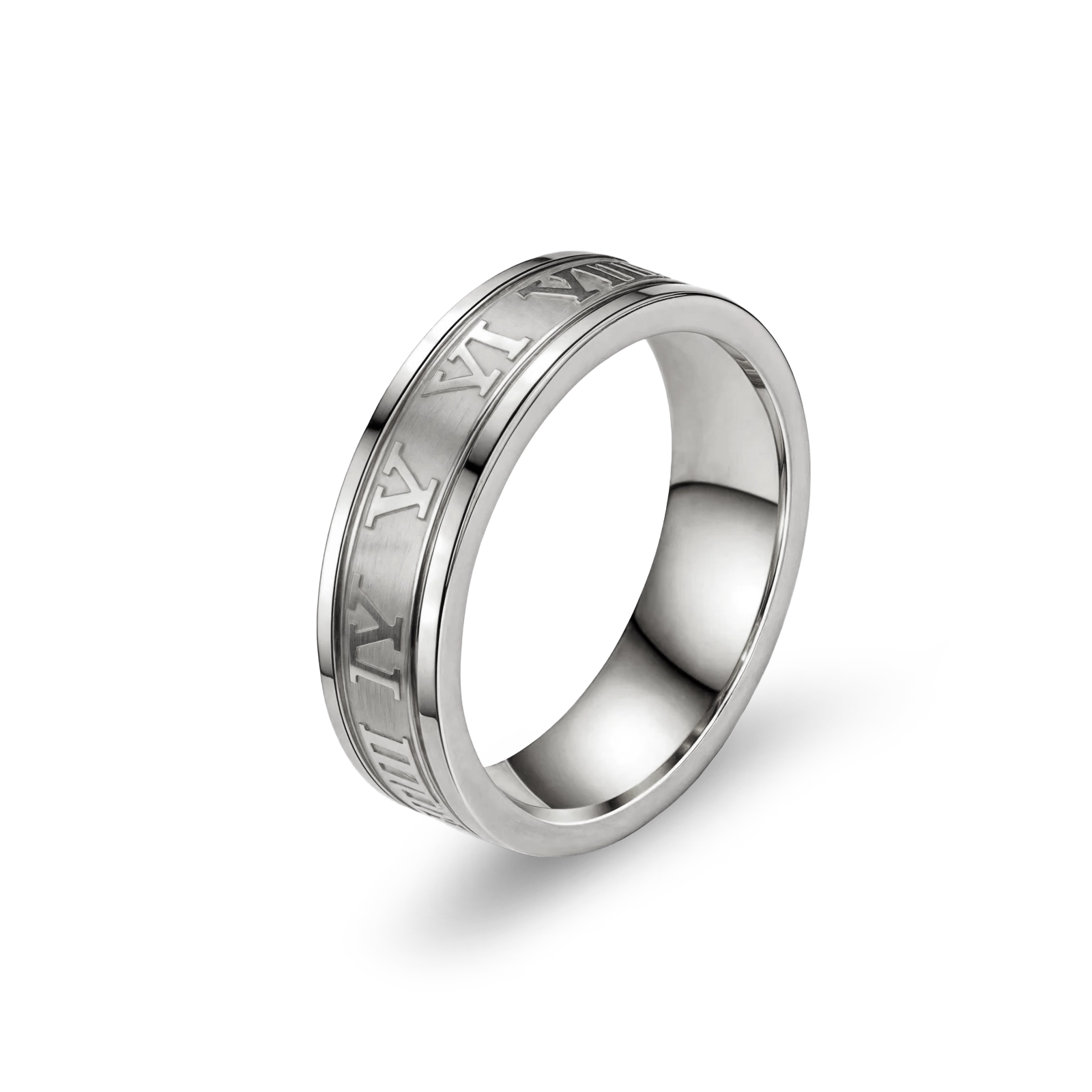 ROMAN RING - WHITE GOLD (7𝘮𝘮)