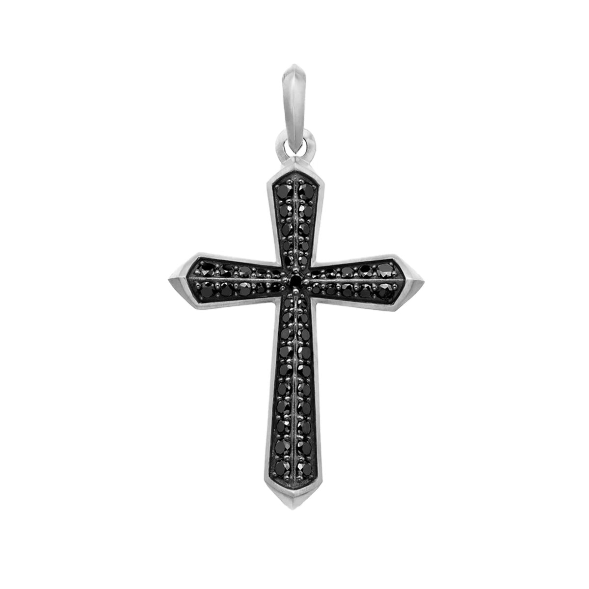 ROMAN CROSS PENDANT - WHITE GOLD (40𝘮𝘮)