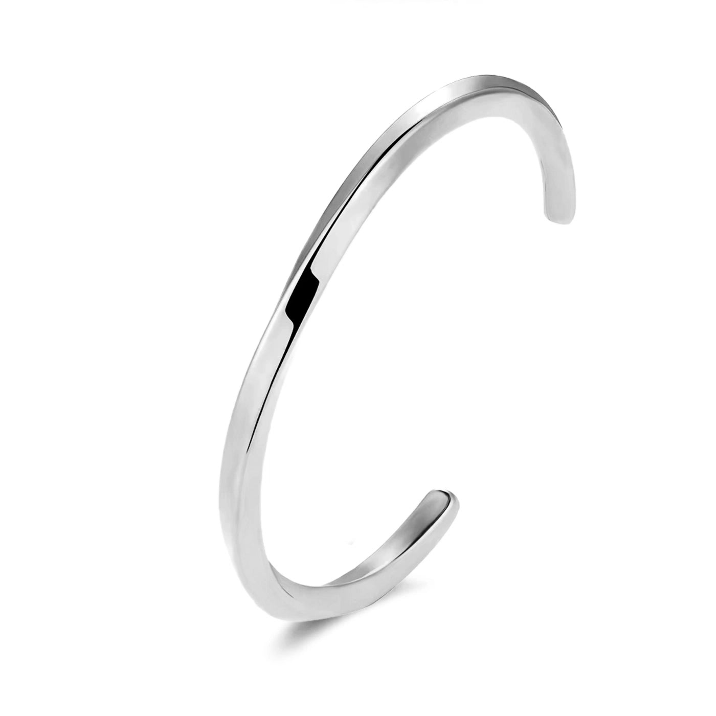 TWISTED CUFF - WHITE GOLD