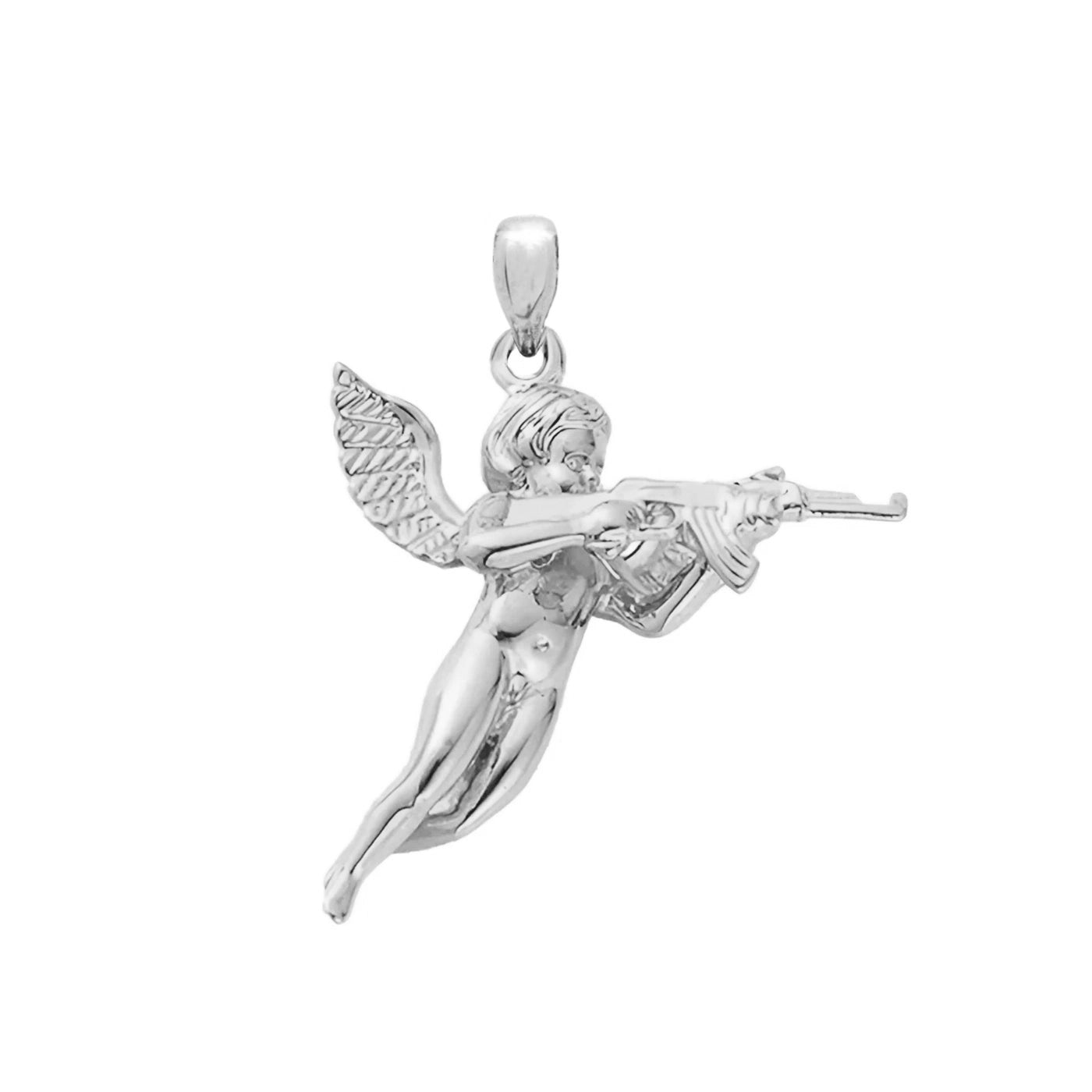 CUPID REVENGE PENDANT - WHITE GOLD