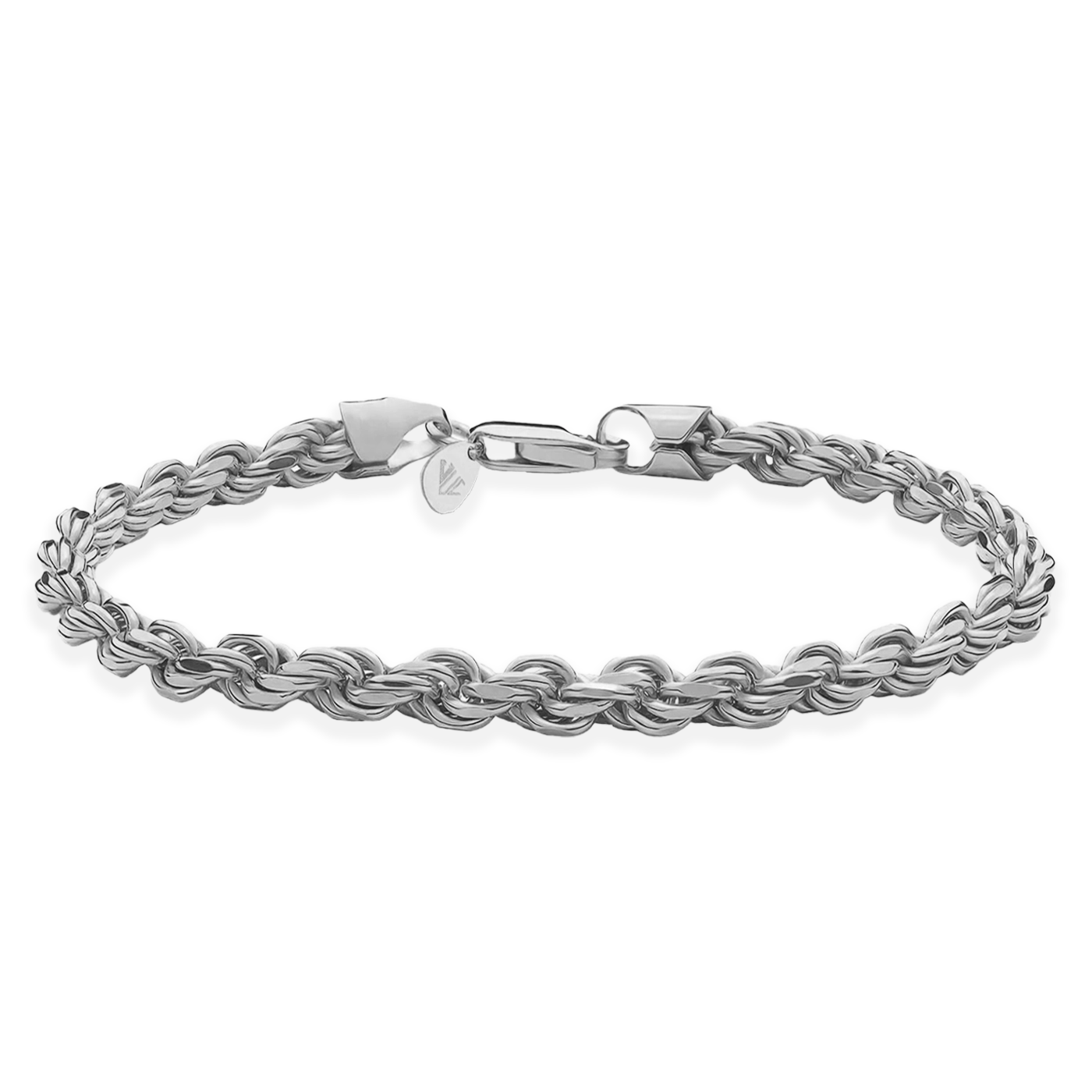 ROPE BRACELET - WHITE GOLD (5𝘮𝘮)