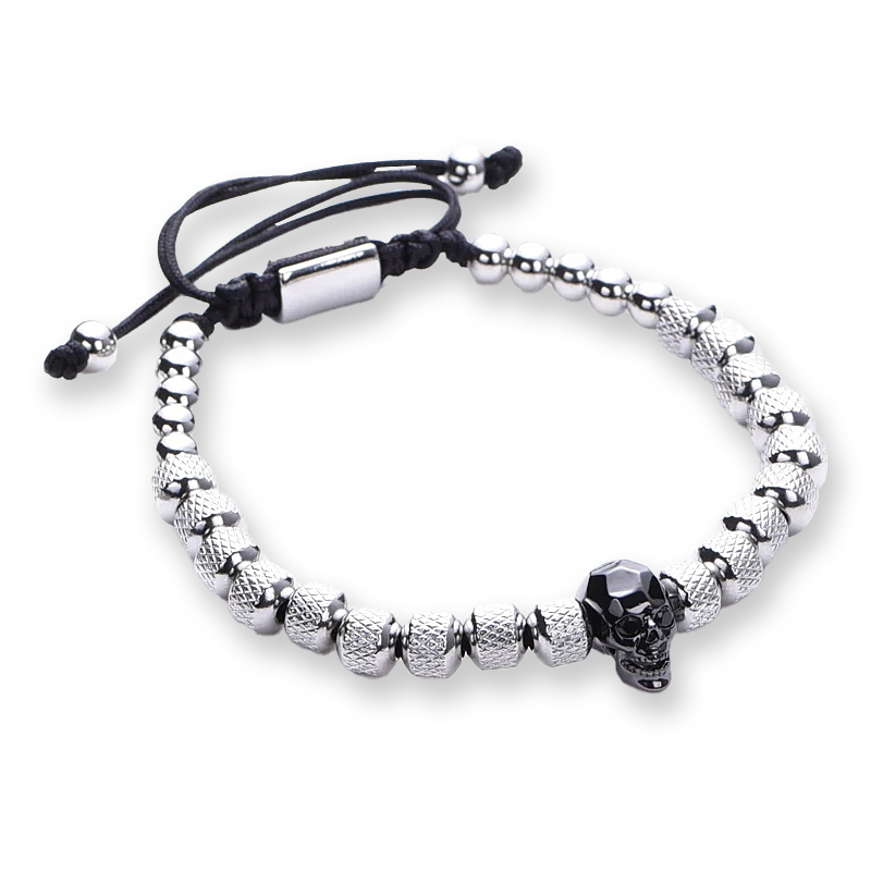 SKULL BRACELET - WHITE GOLD