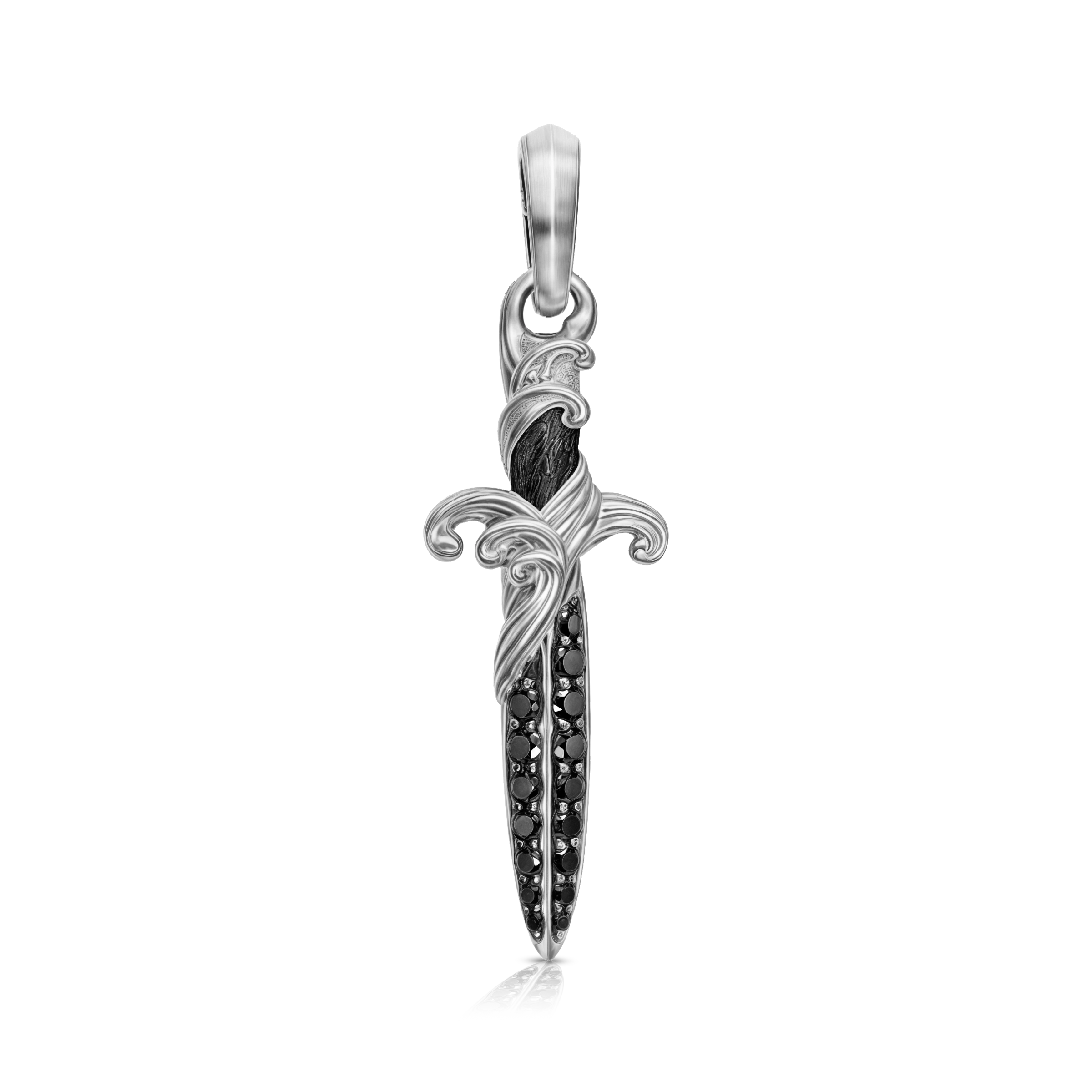 SWORD PENDANT - WHITE GOLD (35𝘮𝘮)