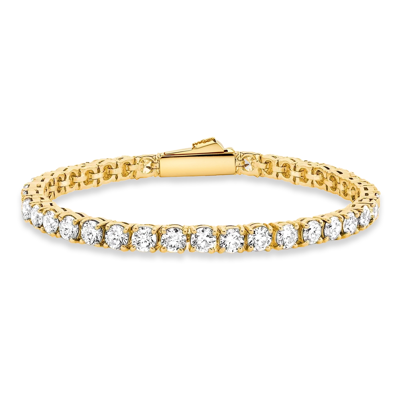 gold tennis bracelet 5mm for men