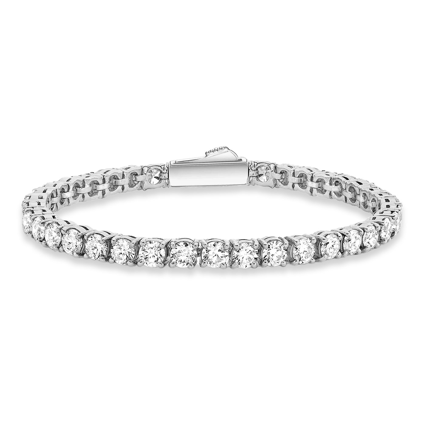 TENNIS MOISSANITE BRACELET - WHITE GOLD (5𝘮𝘮)