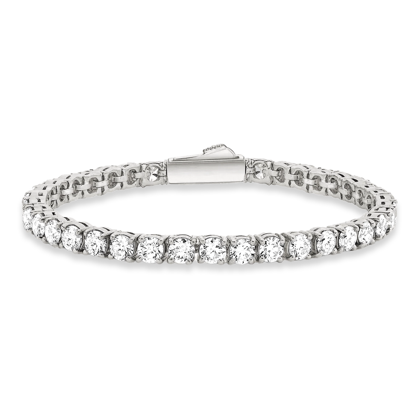 White gold tennis bracelet 5mm for men