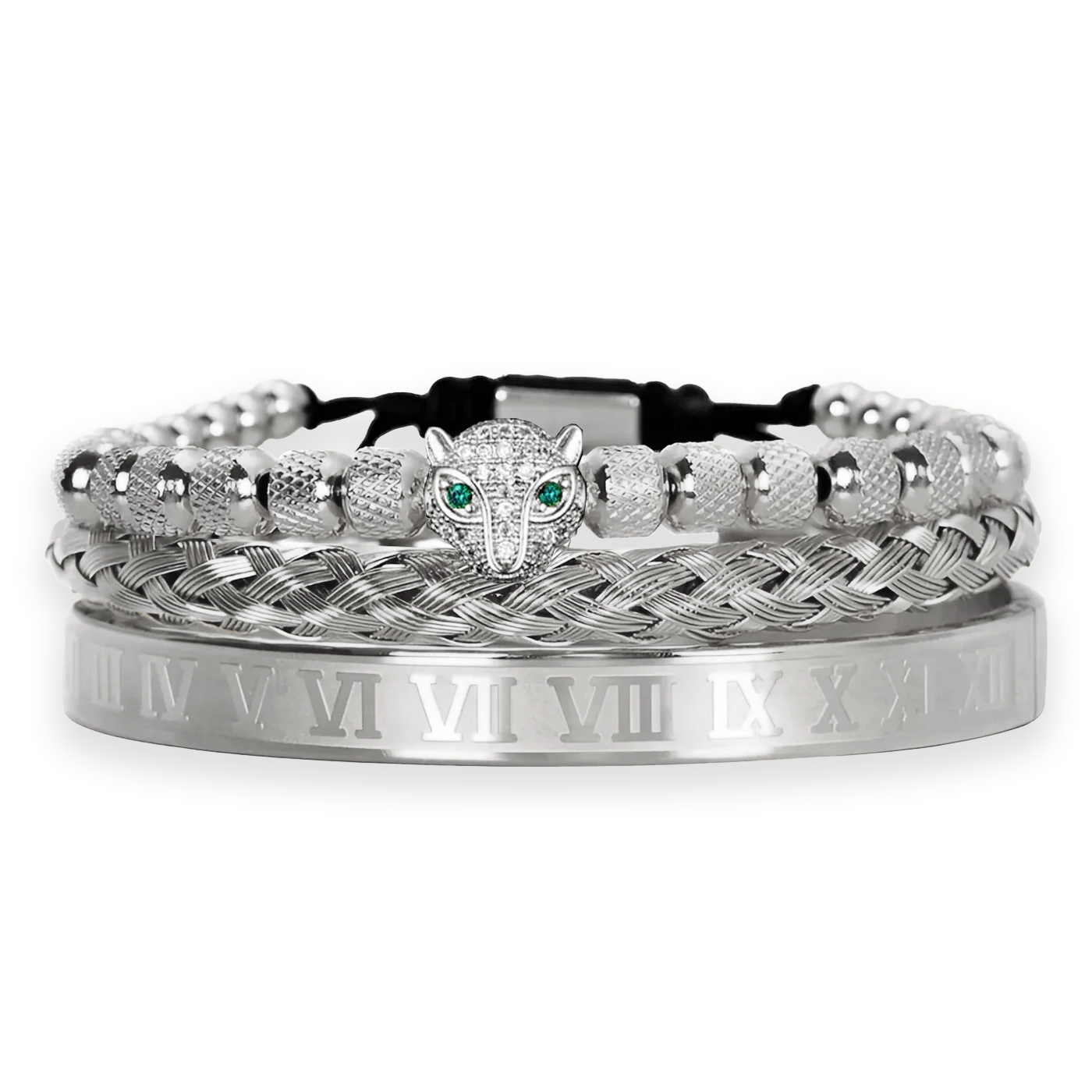 TRIO LEOPARD - WHITE GOLD