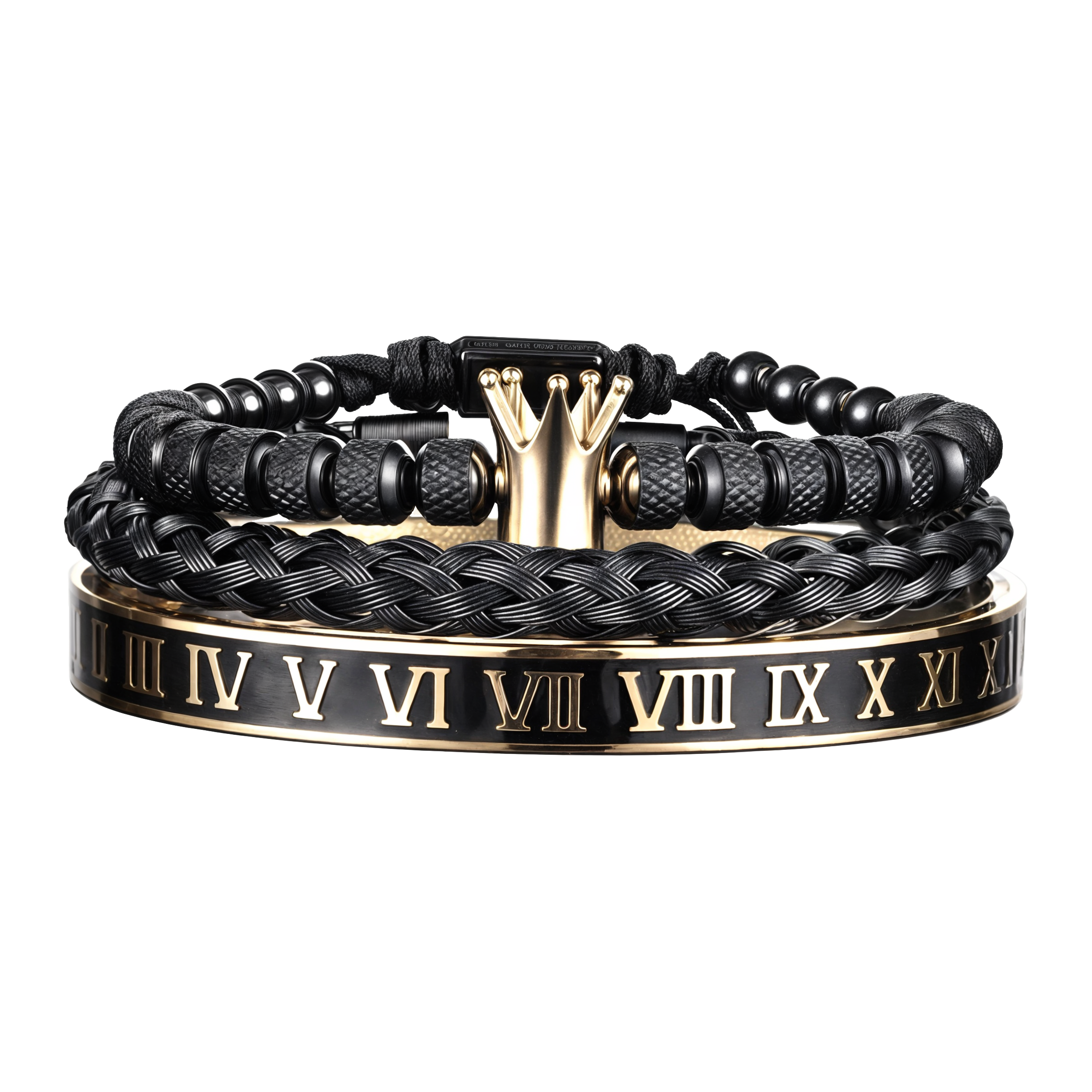 TRIO ROYAL - NEGRO/ORO
