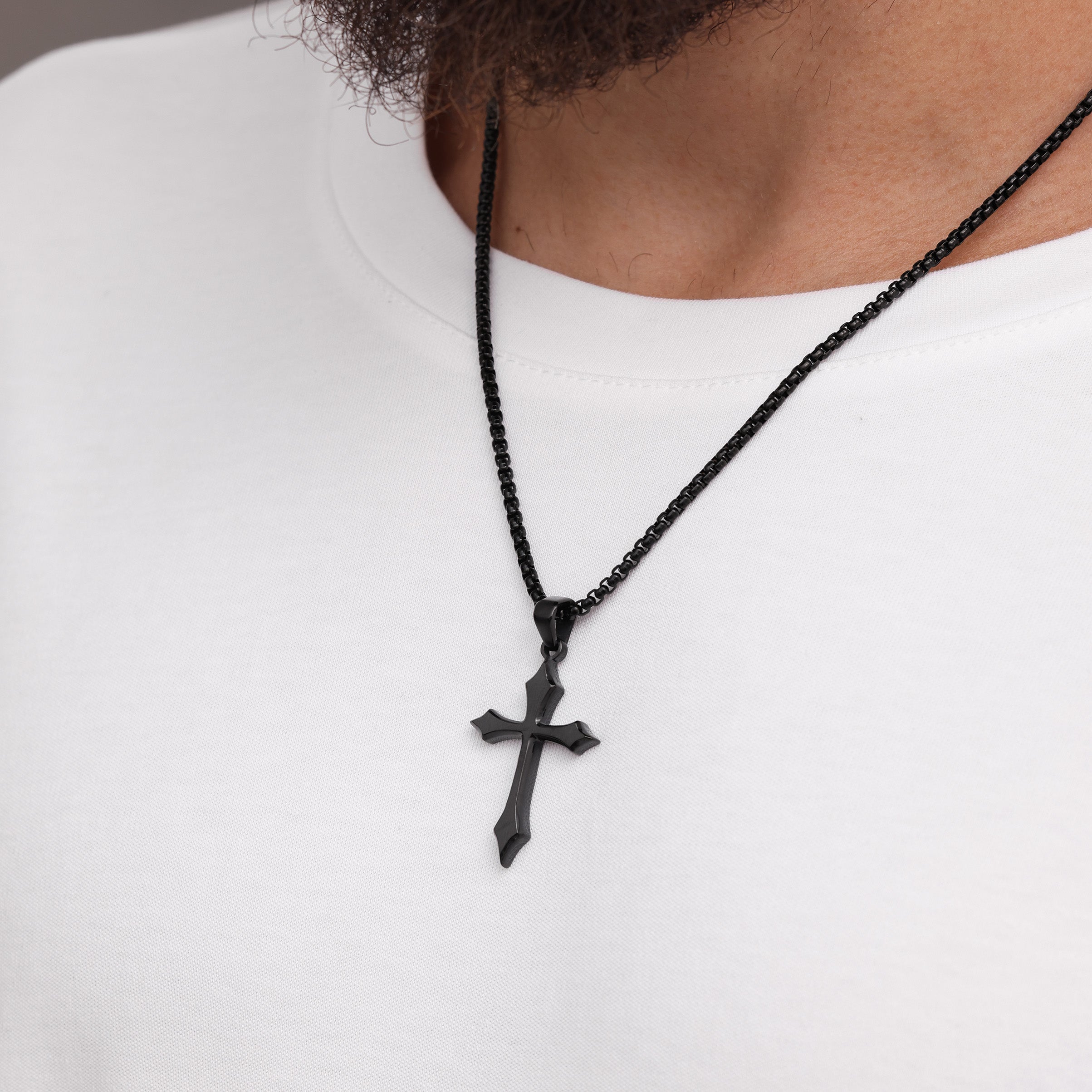 Brushed Cross Pendant