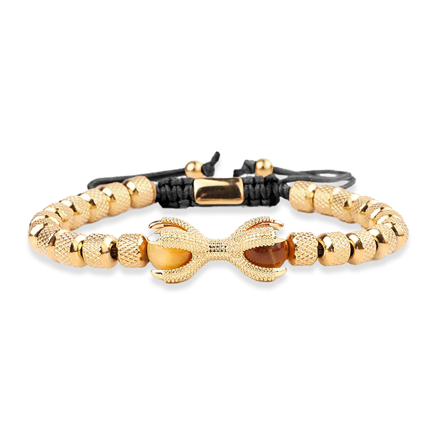 WOODEN CLAW BRACELET - GOLD