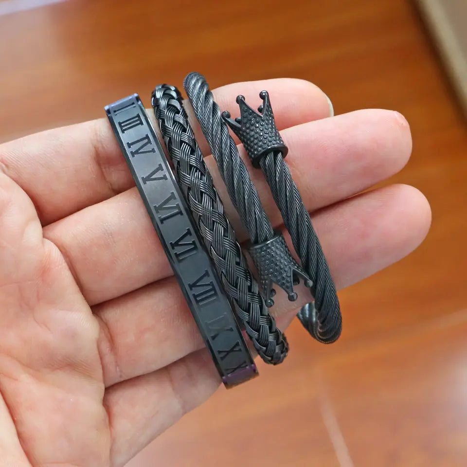 TWO SIDED ROYAL - Black - JULIVNO