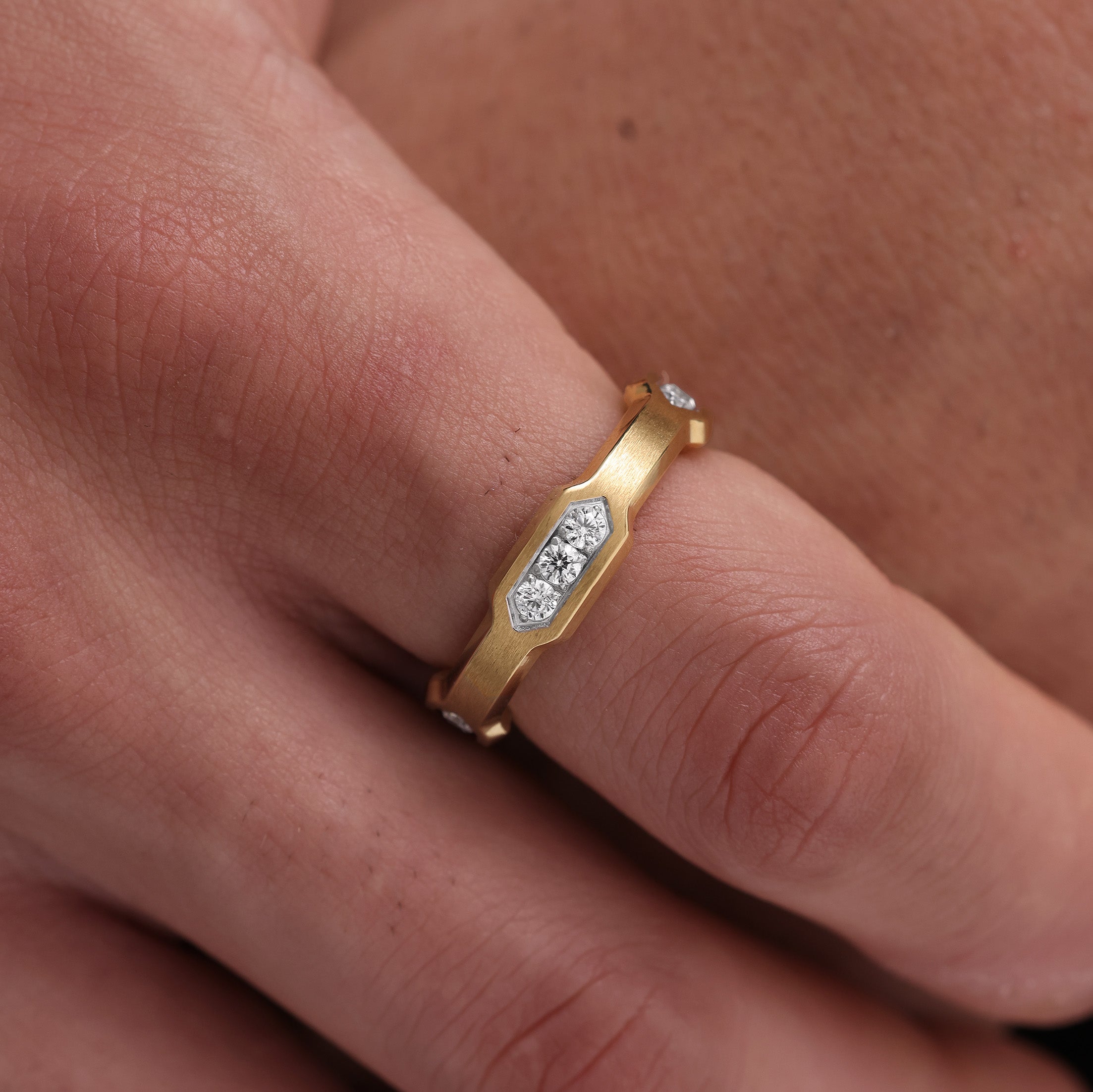 Diamond Hex Ring