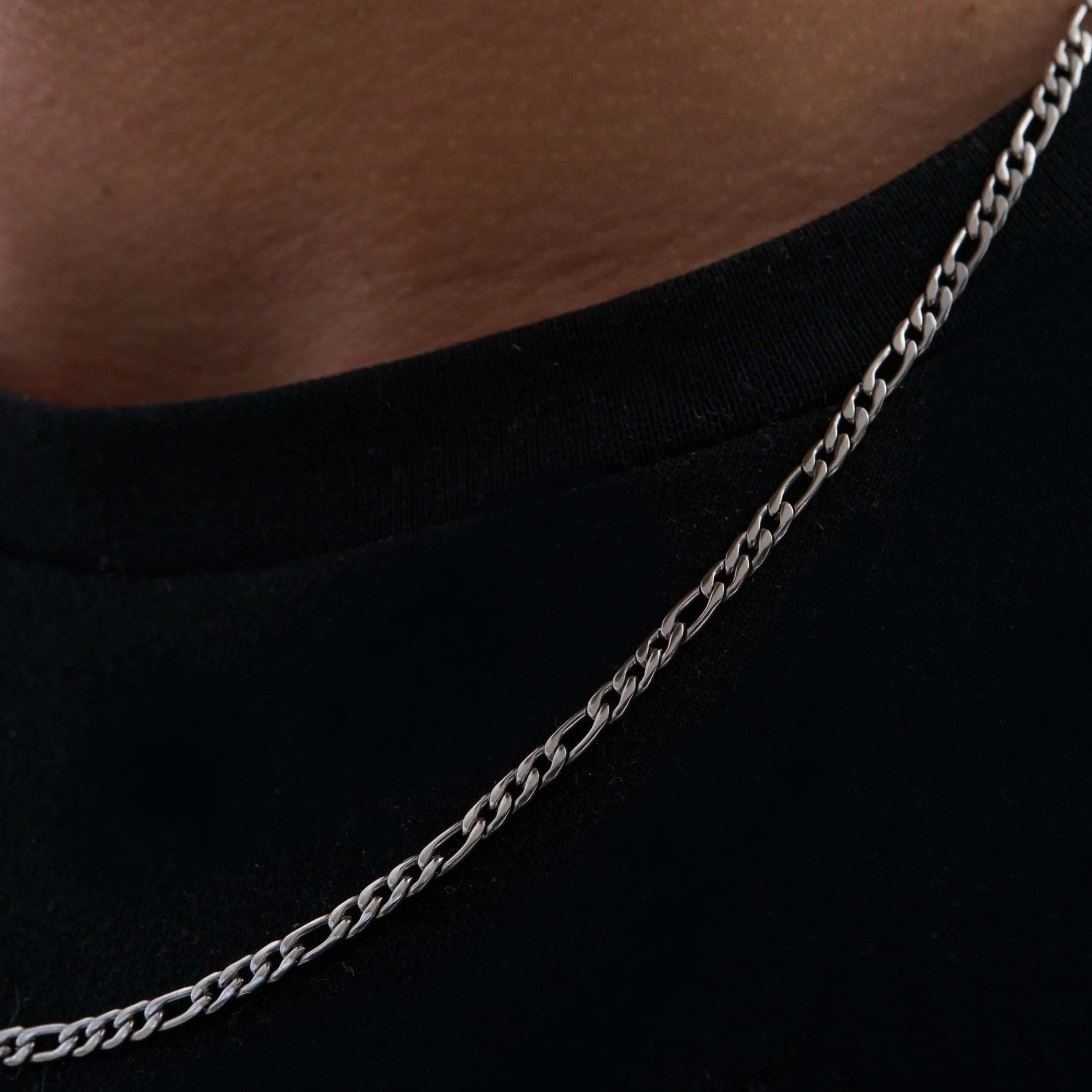 FIGARO CHAIN - WHITE GOLD (3𝘮𝘮)