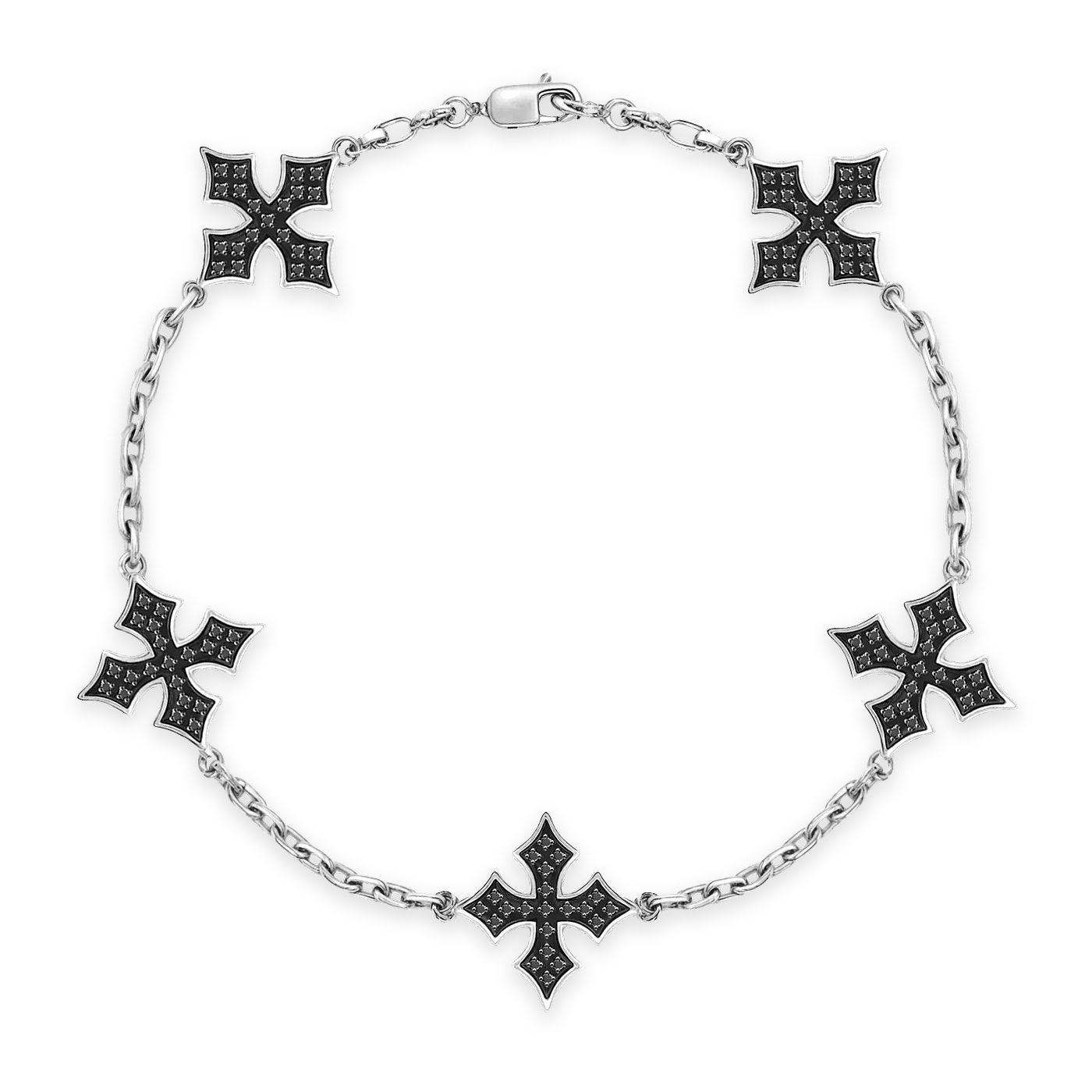 White gold Julivno Van Cleef bracelet for men