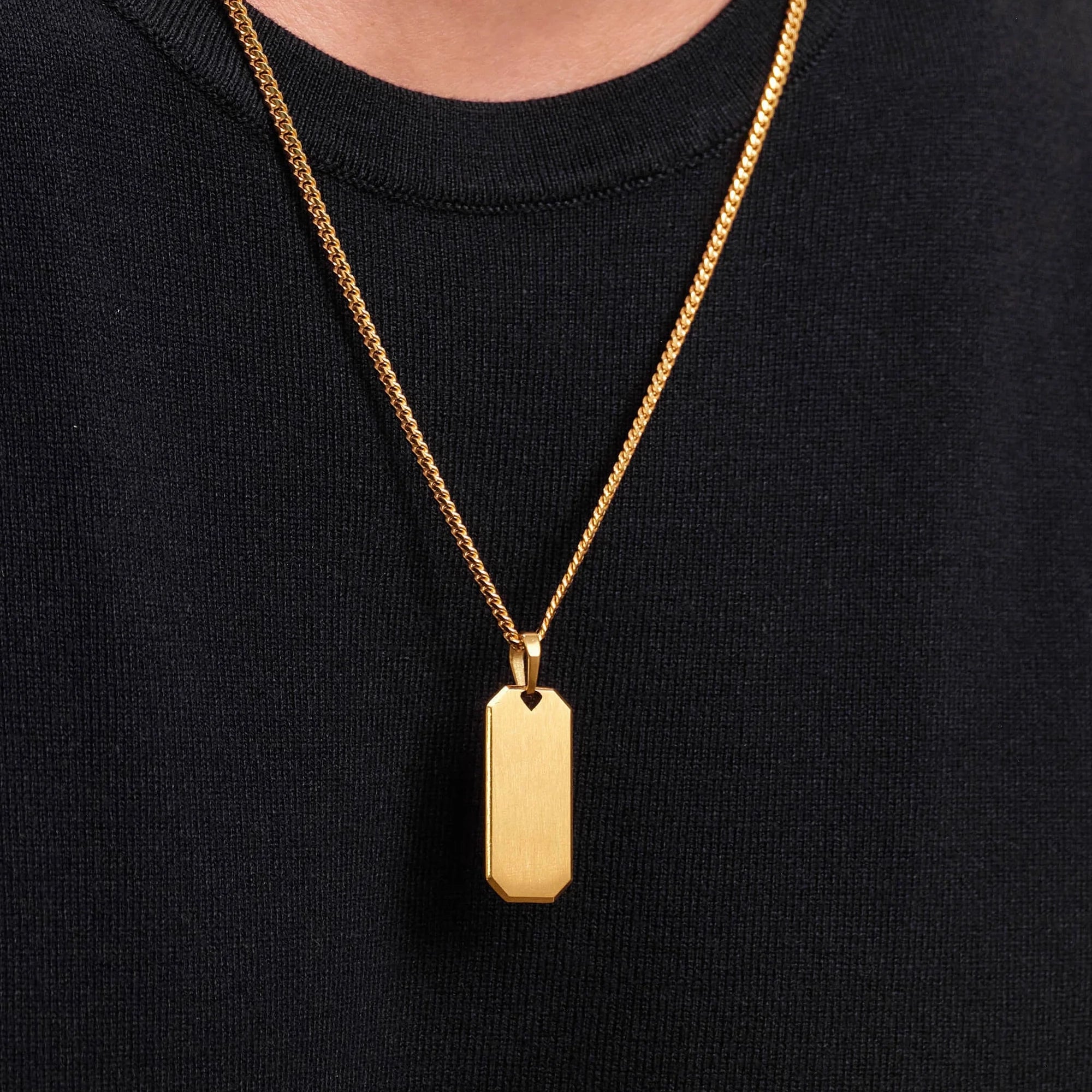 RECTANGLE PENDANT - GOLD (35𝘮𝘮)