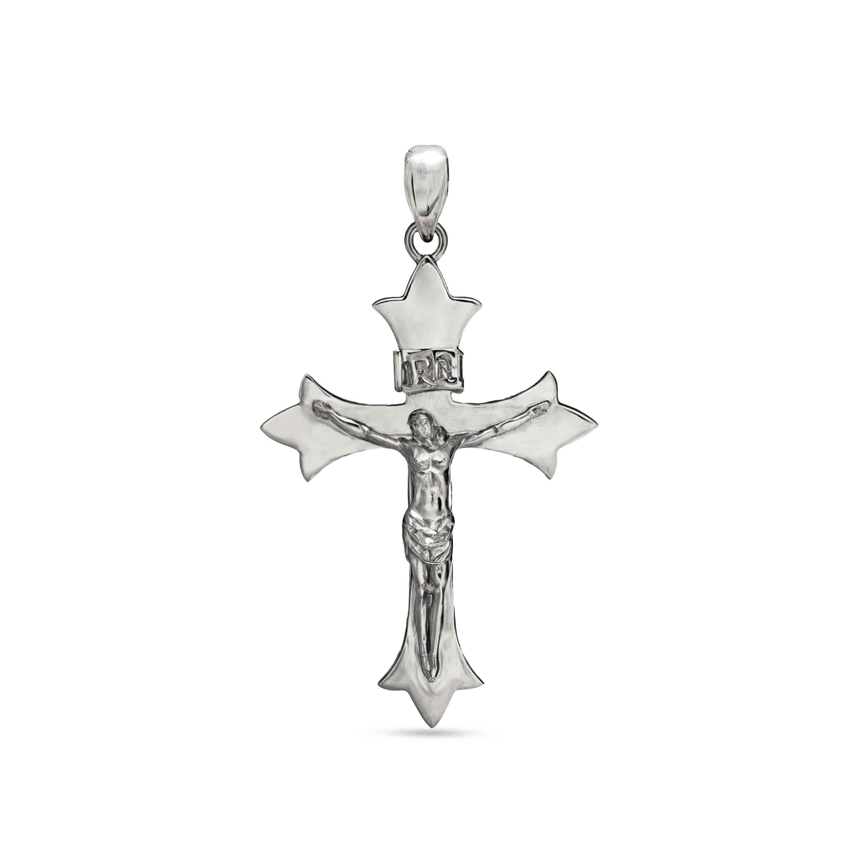 MEDIEVAL CROSS PENDANT - WHITE GOLD
