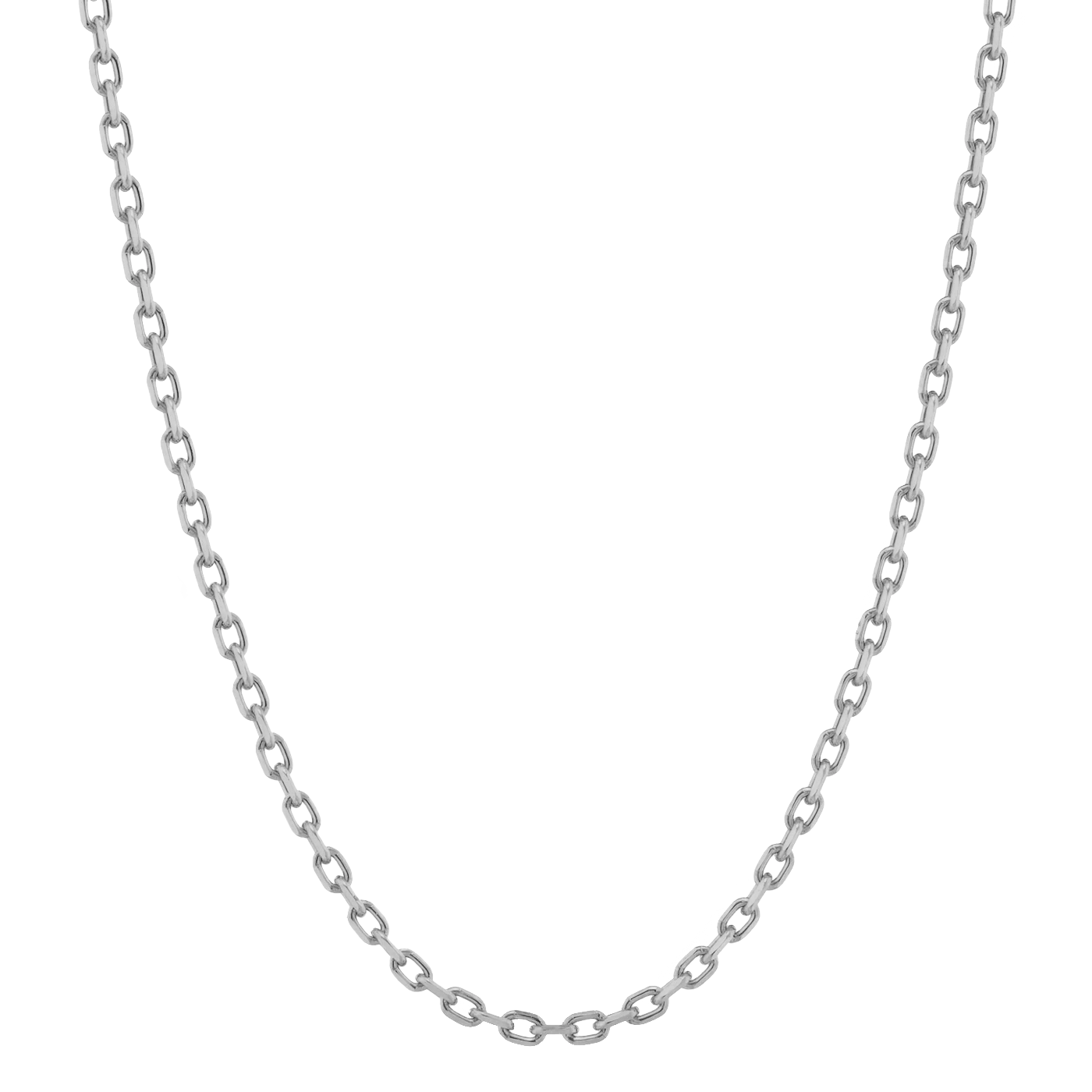 CABLE CHAIN - WHITE GOLD (3𝘮𝘮)